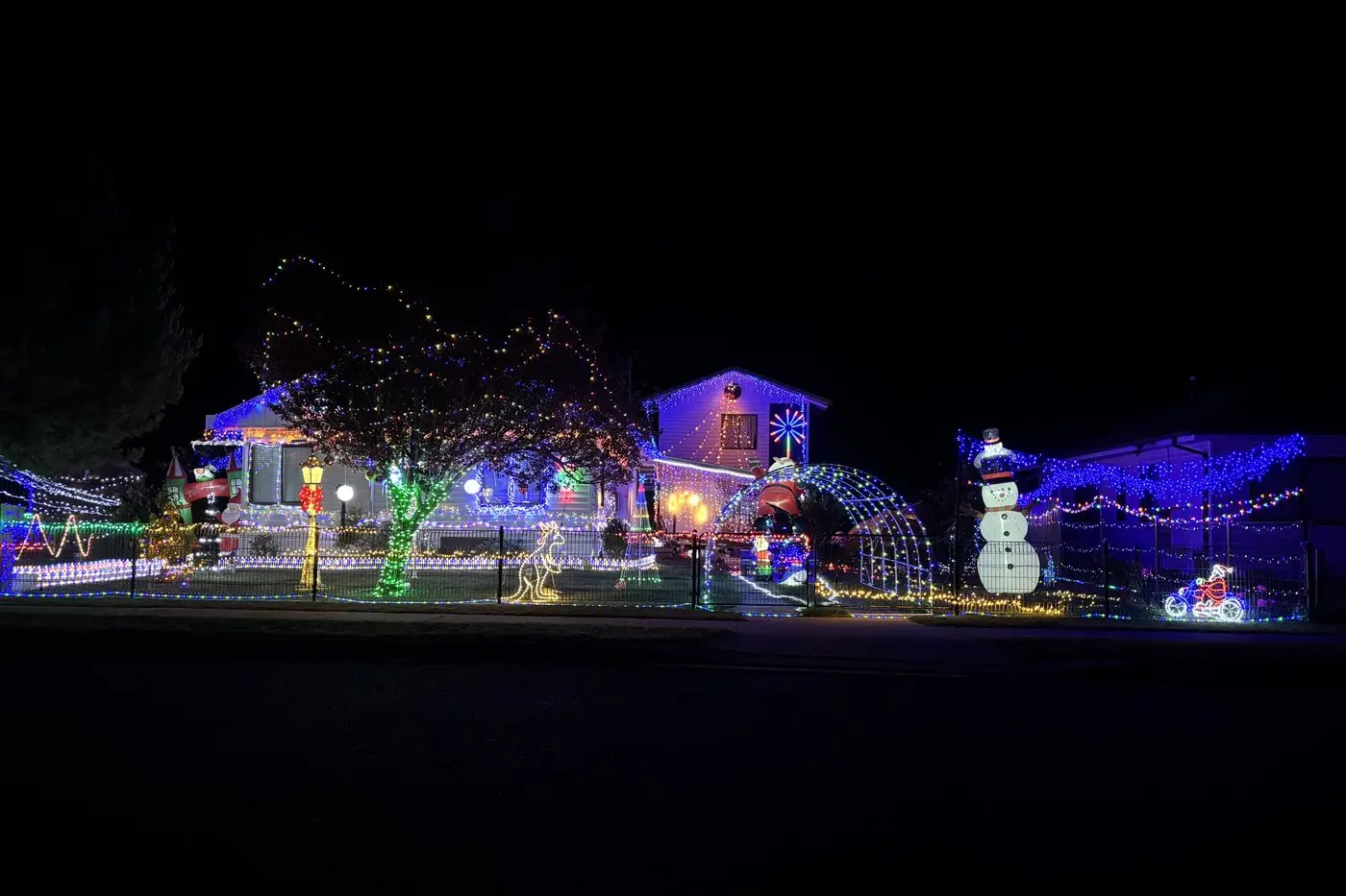 ALL LIT UP: Mary Street, Berridale, is a favourite place for Christmas light hunters. PHOTO: Karen Forman