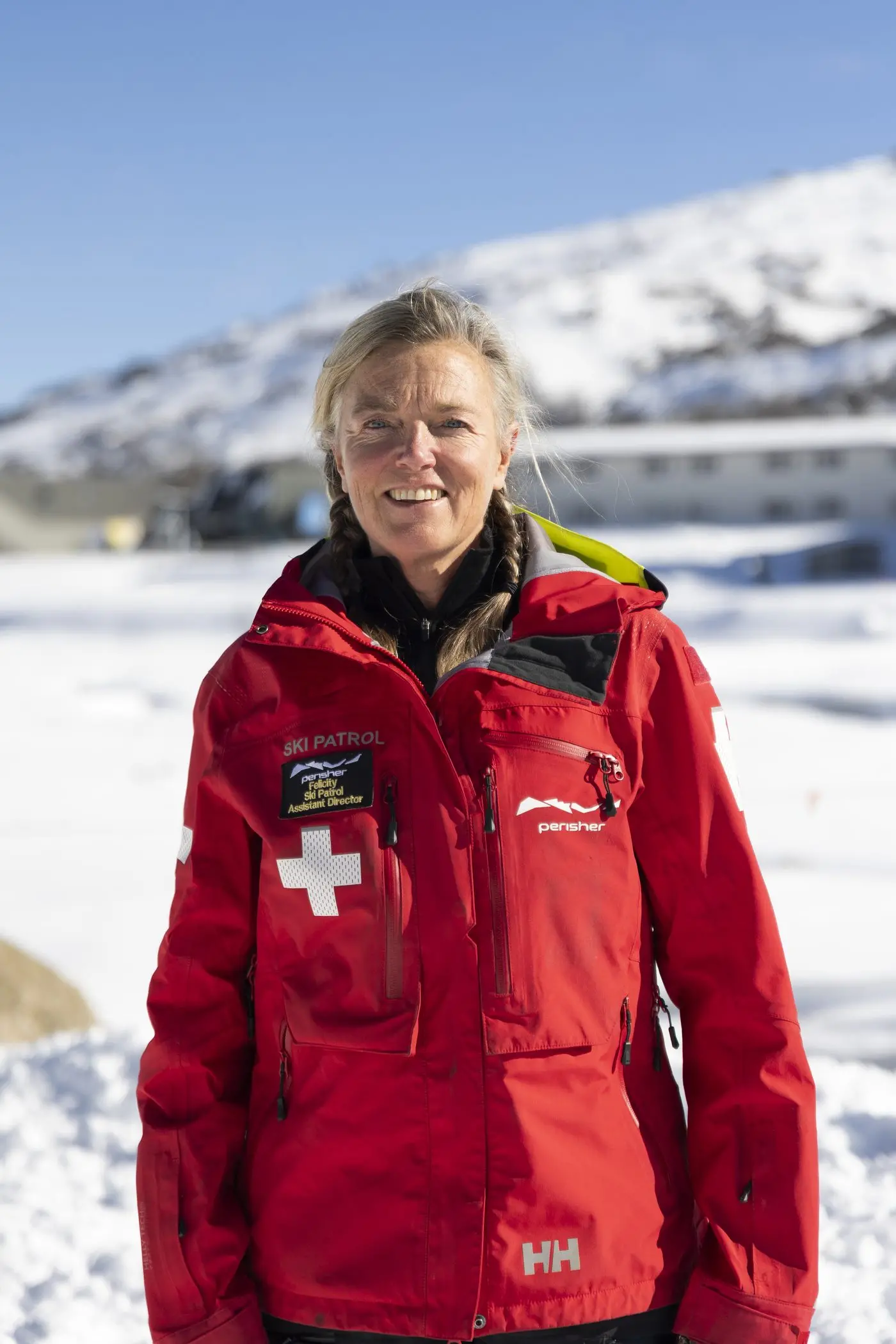 MOUNTAIN: Perisher\\u2019s assistant ski patrol director, Felicity Coates, is proud of her achievements across her 31-year career. PHOTO: Supplied