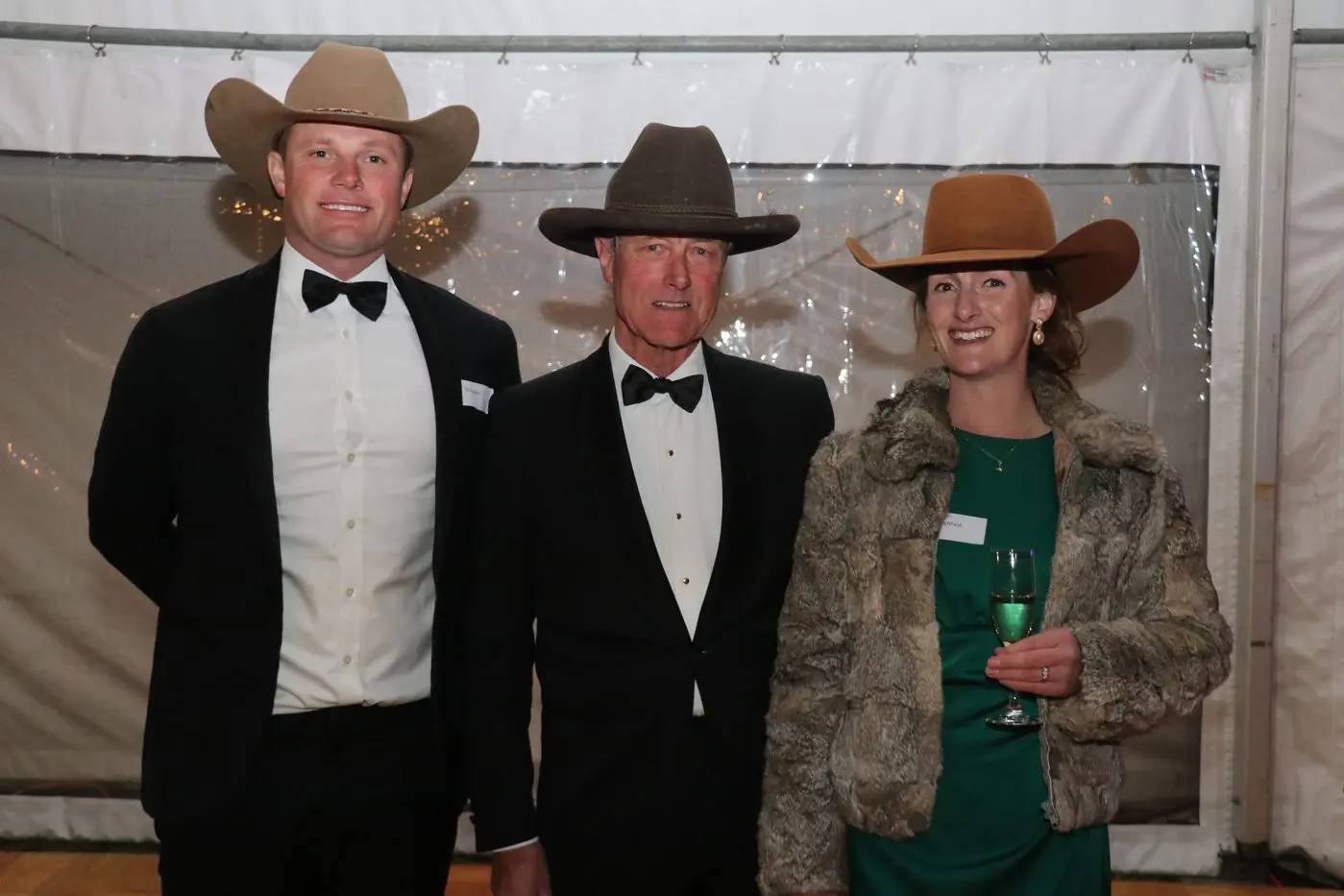 PROUD: Ed Bradley,left, Jim Litchfield and Bea Litchfield spoke of the Hazeldean legacy at its 160th celebrations last week. PHOTOS: Nathan Thompson