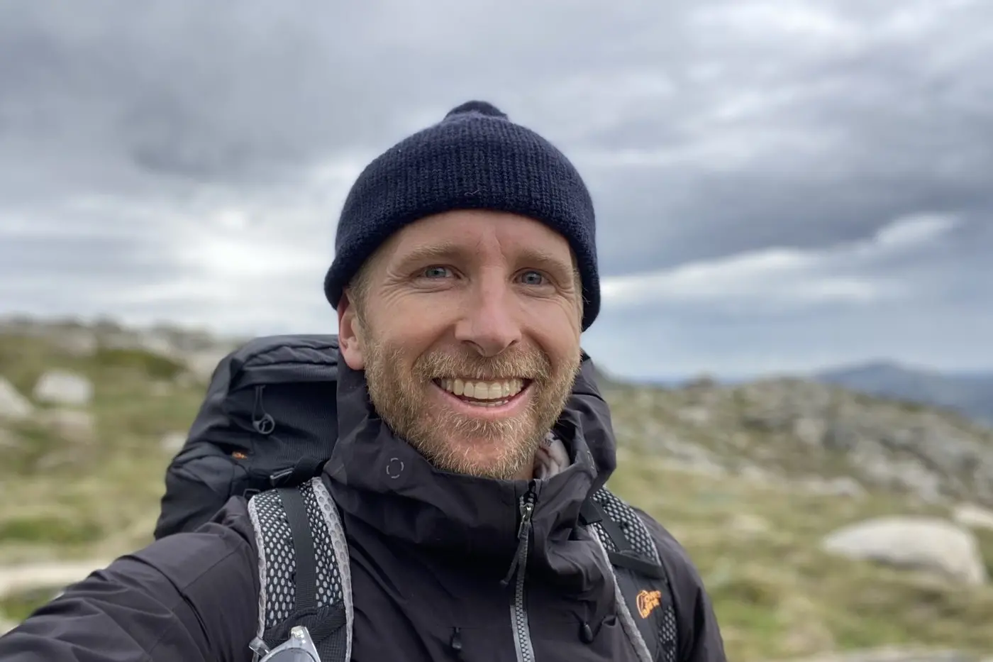 HOME: Hamish Macdonald hiking in Kosciuszko National Park. PHOTOS: Supplied