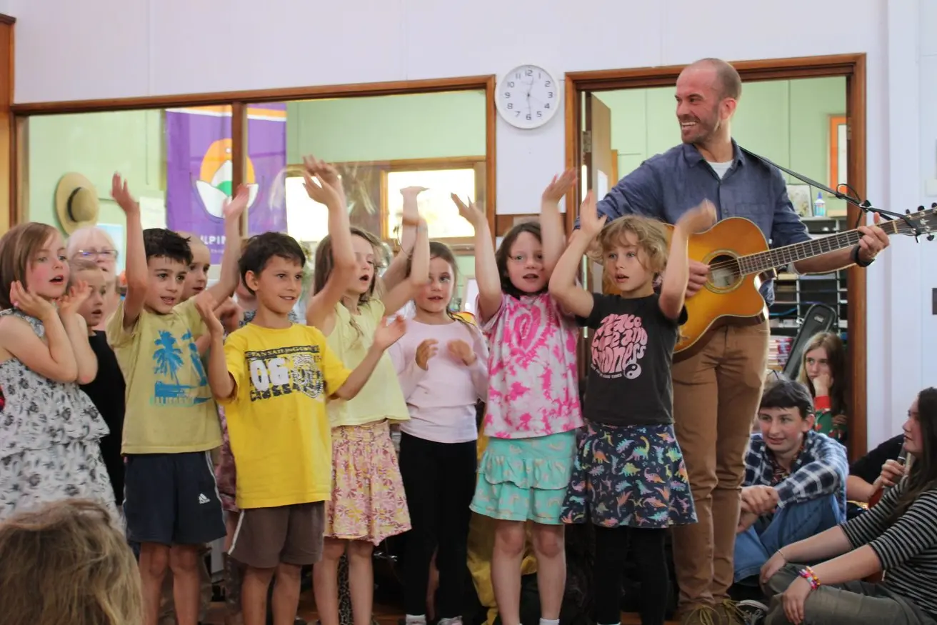 LEARN: The Alpine School students enjoy creativity time through play and music. PHOTOS: Supplied