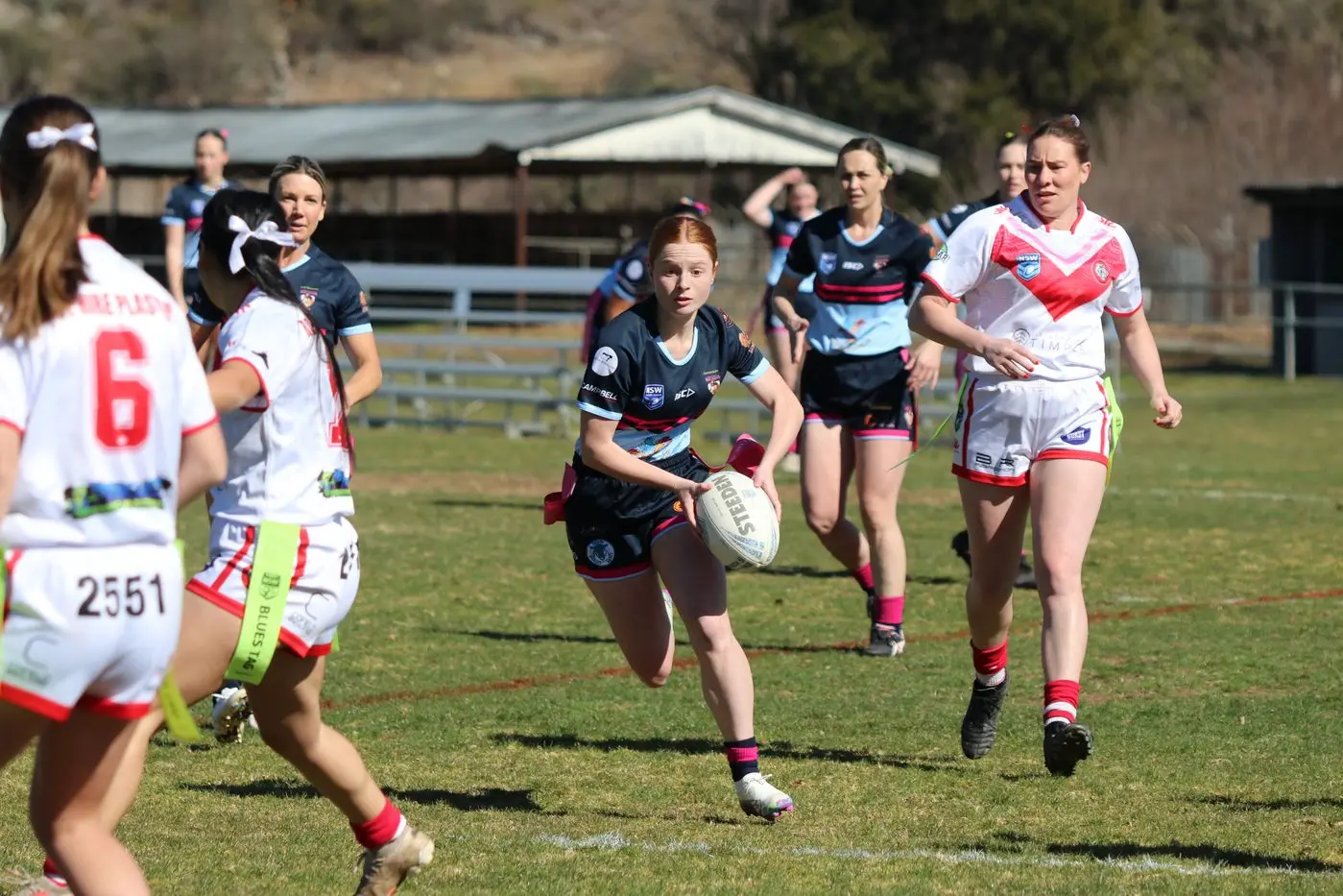 ATTACKING: Bombala High Heeler, Tanner Hurley, controls the side\\'s right edge attack. Hurley spots a gap in the Eden defence during the preliminary final. PHOTOS: Nathan Thompson