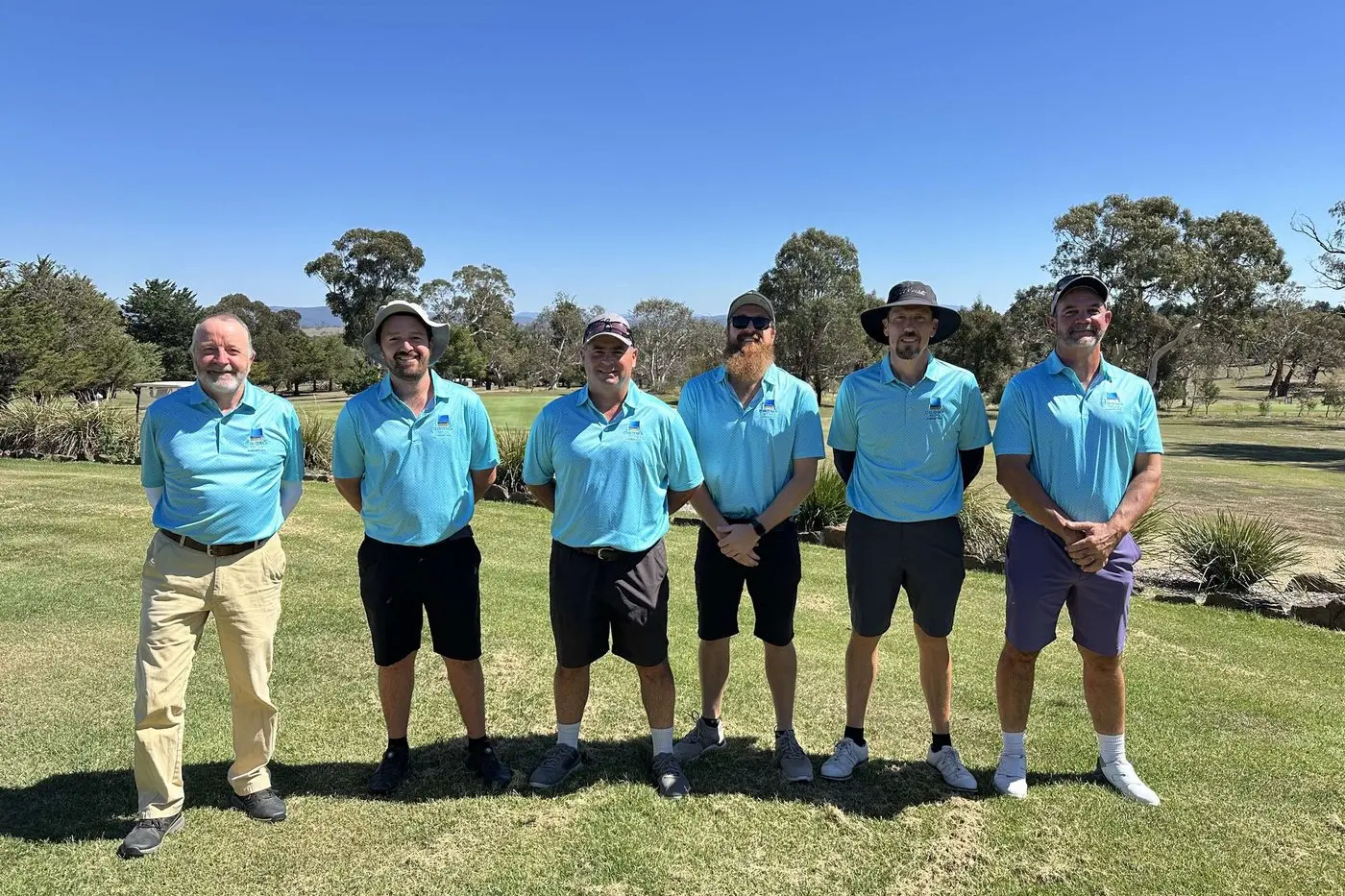 WINNERS: Cooma Golf Club\\'s pennant A-scratch team consists of (left-right): David Stewart, Thomas Stewart, Phil Ingram, Ben Langdon, Lyndon Taylor and Mark Burke. PHOTOS: Cooma Golf Club