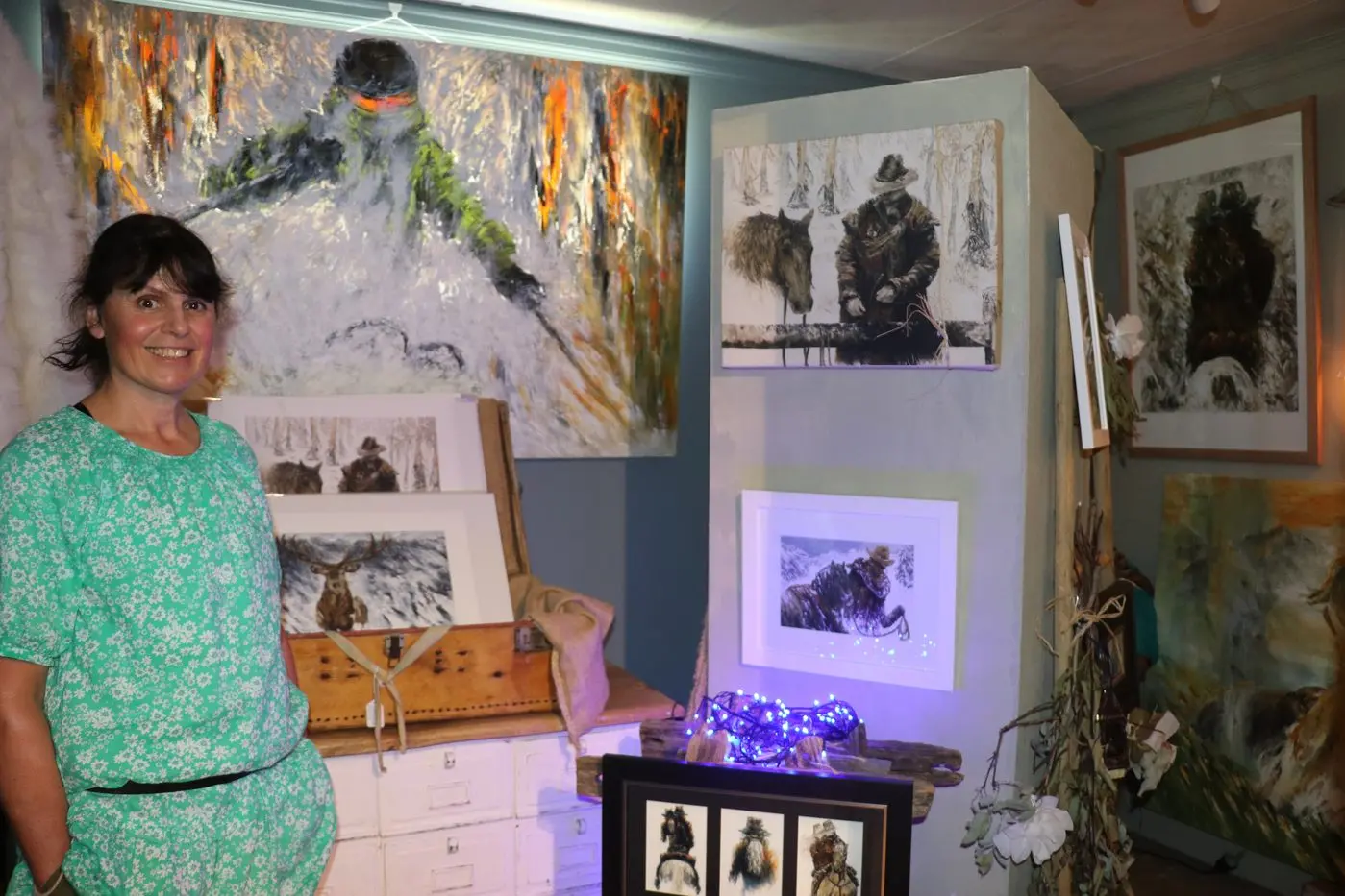 EXCEPTIONAL: Lucy Rose is a uniquely talented local artist who paints the traditions and folklore of the Snowy Mountains. PHOTOS: Melinda Cairns Hack