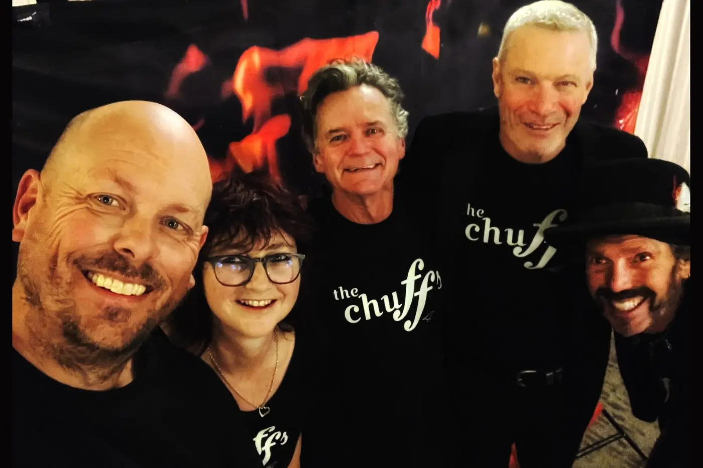 STOKED: Dalgety based band The Chuffs (from left) Andrew Schumack, Wendy McDougall,  Darren Heginbotham,  Jon Percy, Mark O\\u2019Hare.\\n PHOTO: Contributed