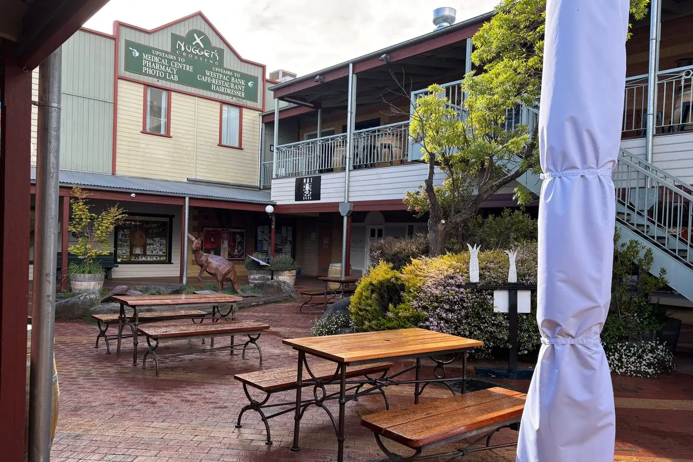 EXPANSION: Nuggets Crossing courtyard is a popular location for local shoppers and tourists. PHOTOS: Trista Heath