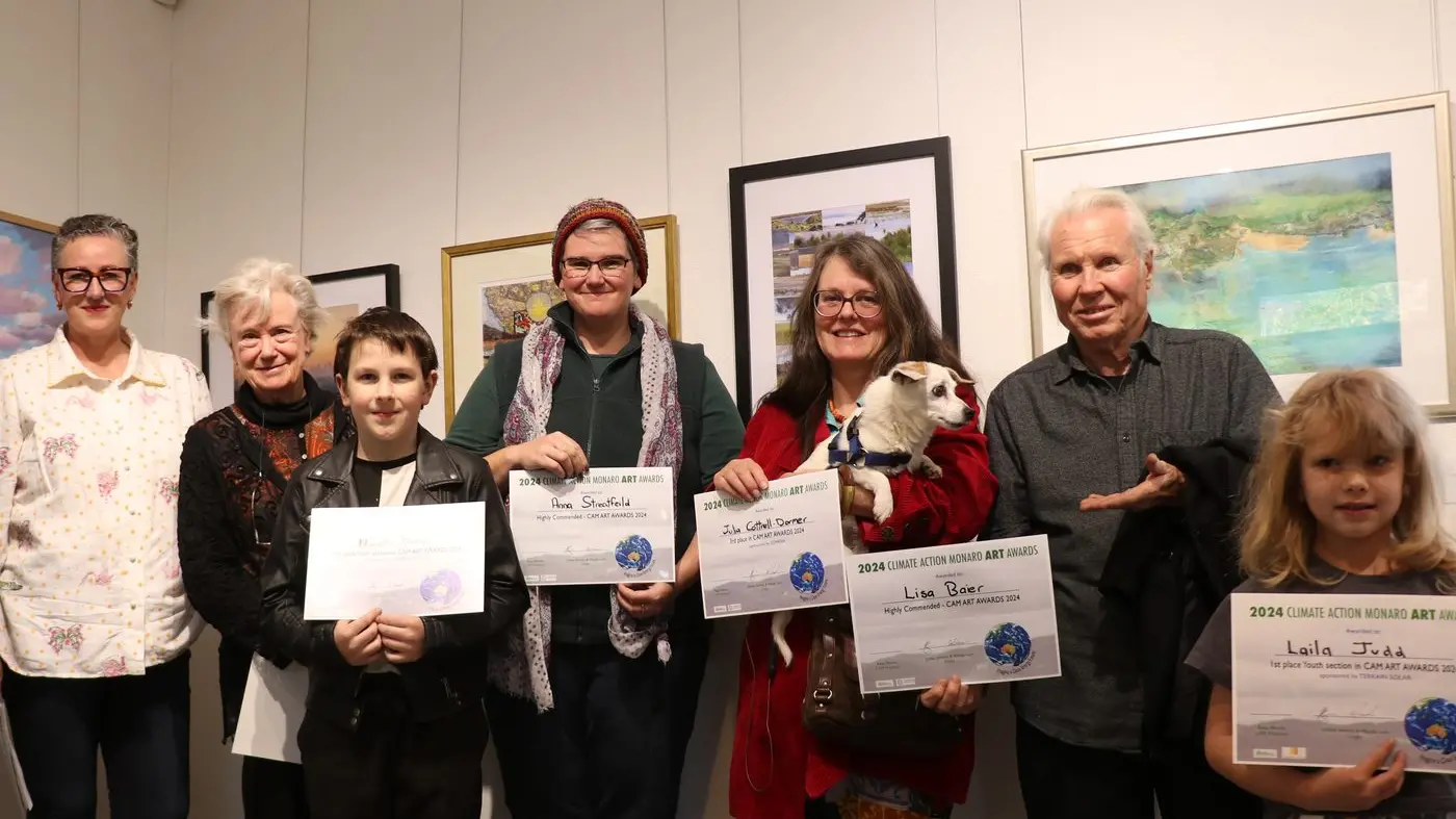 Bright opening for art exhibition