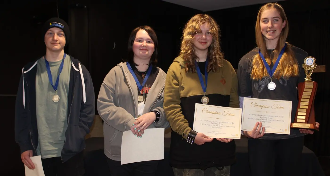 Rotary Club of Cooma debating comp won by St Pats, Alpine School