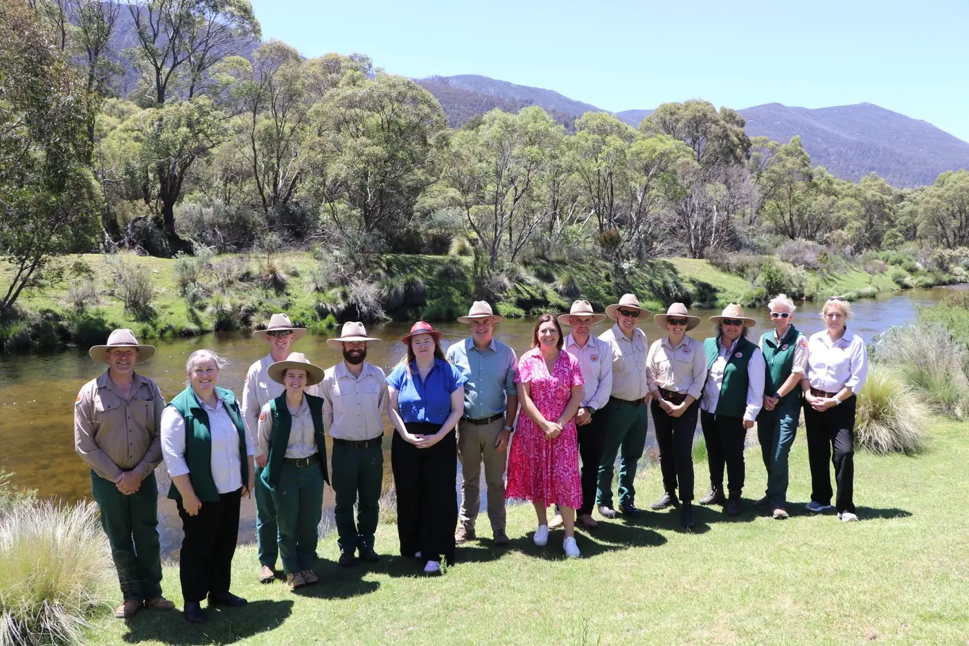 ICONIC WALK: Federal and local Government members meet with National Parks and Wildlife Services staff to celebrate the Snowies Alpine Walk completion. PHOTOS: Trista Heath