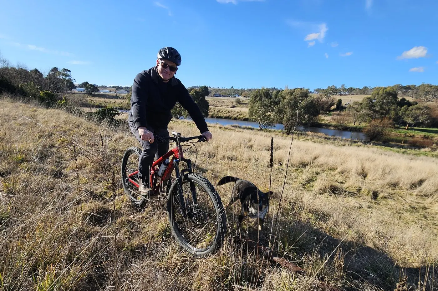 ENROUTE: Bombala\\'s John Nevin, a keen cyclist, looks forward to the constructions of the Bombala end of the Monaro Rail Trail. PHOTO: Karen Forman