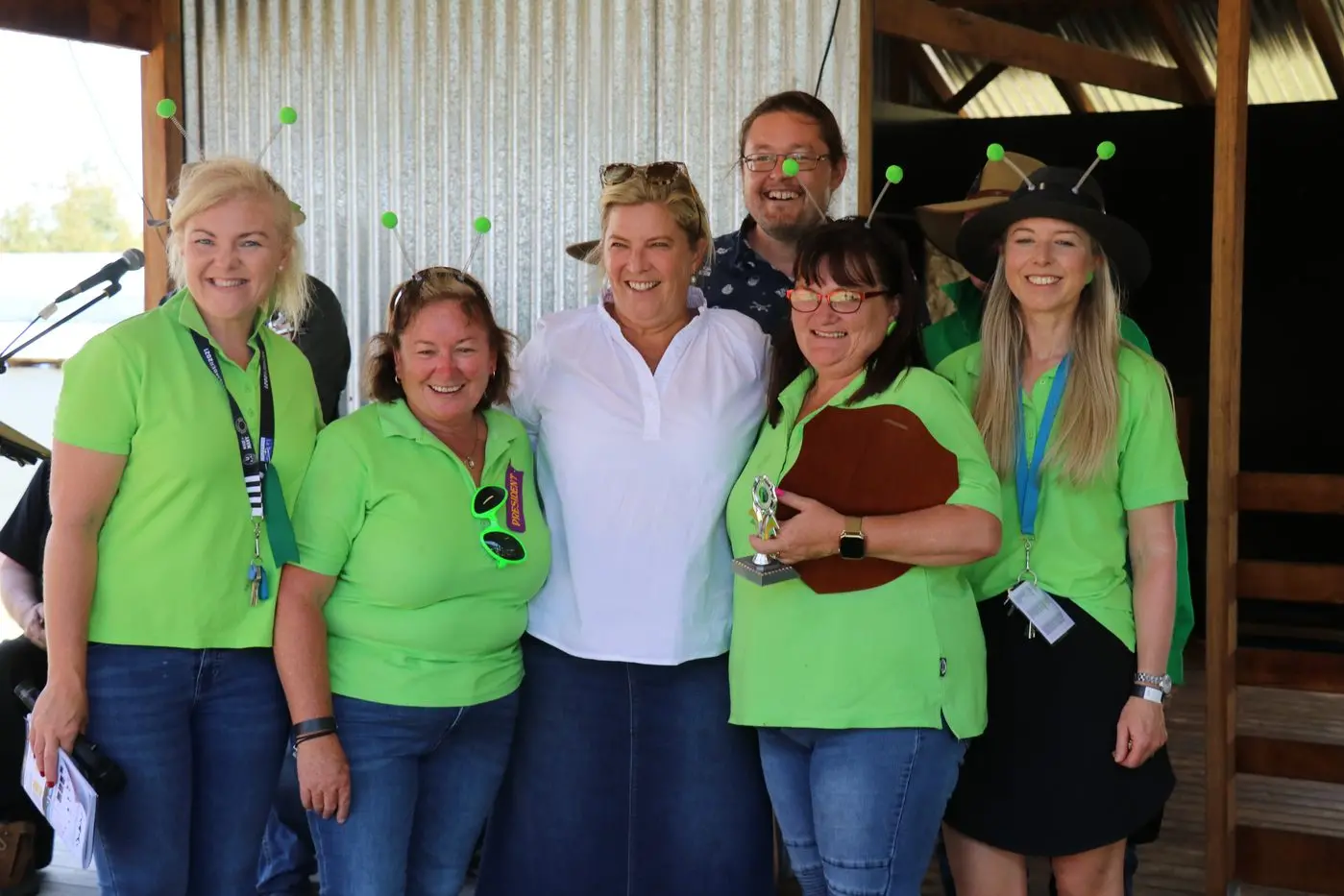 POLITICS: NSW Nationals Deputy Leader and Member of the Legislative Council, Bronnie Taylor (centre), has announced her resignation from NSW Parliament. Mrs Taylor is pictured with the Dalgety Show committee, one of her favourite local events to attend as a minister. PHOTO: Nathan Thompson
