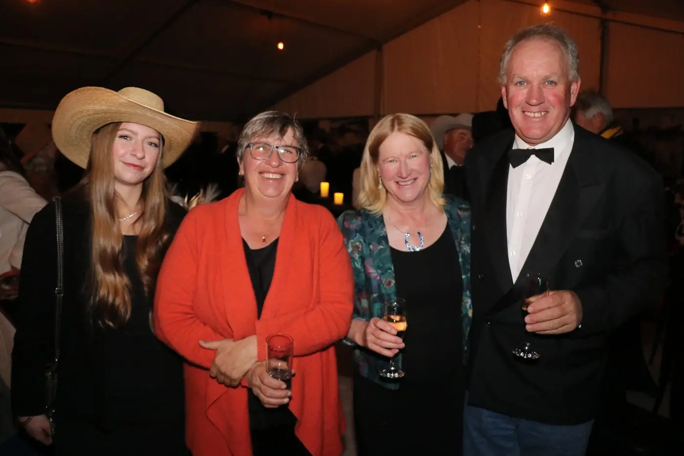 Catching-up are Jess Walker, Lisa Phillips, Alison and John Starr.