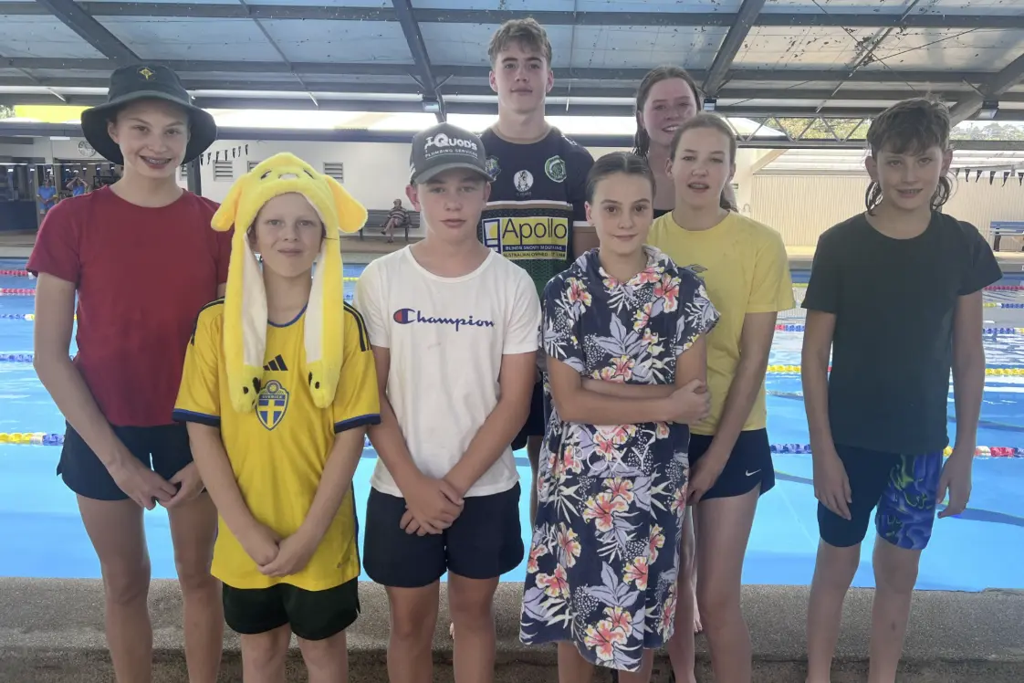 St Pat's Parish School swim carnival fun, competitive racing