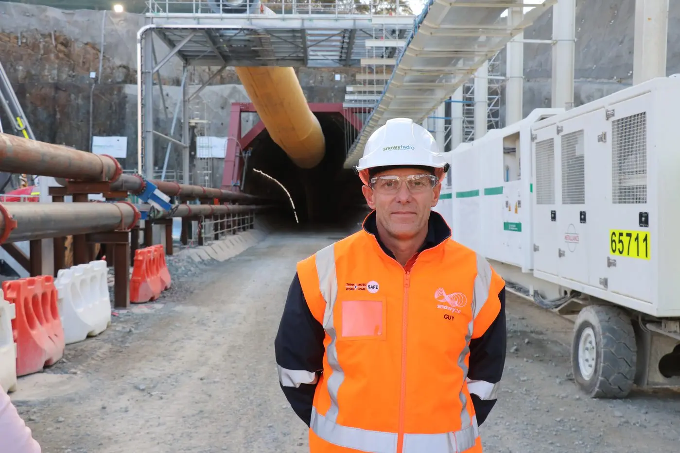SNOWY 2.0: Snowy Hydro senior project manager, Guy Boardman, says TBM Florence is progressing as expected and is negotiating the difficult terrain its operating in. PHOTOS: Nathan Thompson