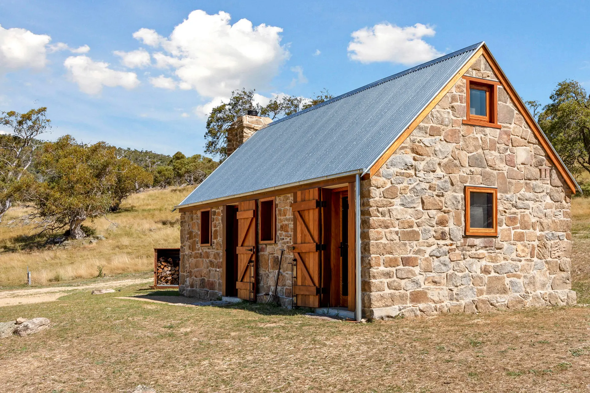 <p>HISTORY: The iconic Mary McEvoy cottage at Wollondibby has been restored. The team involved received two top building awards for their efforts. PHOTOS: Bellevarde Constructions</p>\\n