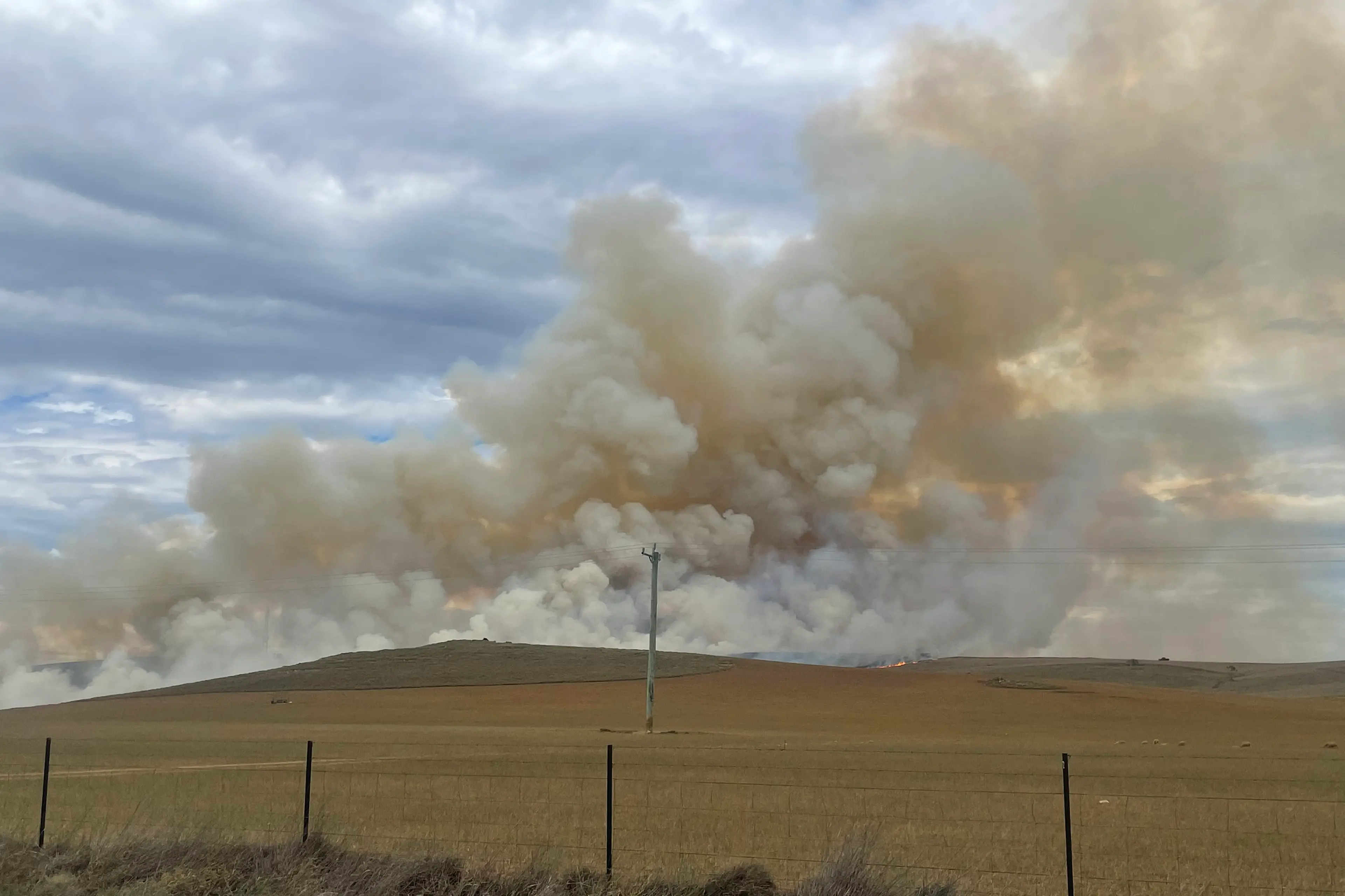 <p>EMERGENCY: NSW Rural Fire Service crews from across the Monaro and Fire and Rescue NSW responded to a fast-moving grassfire at Bunyan, caused by a truck and car accident on the Monaro Highway. PHOTO: Nathan Thomspon</p>\\n