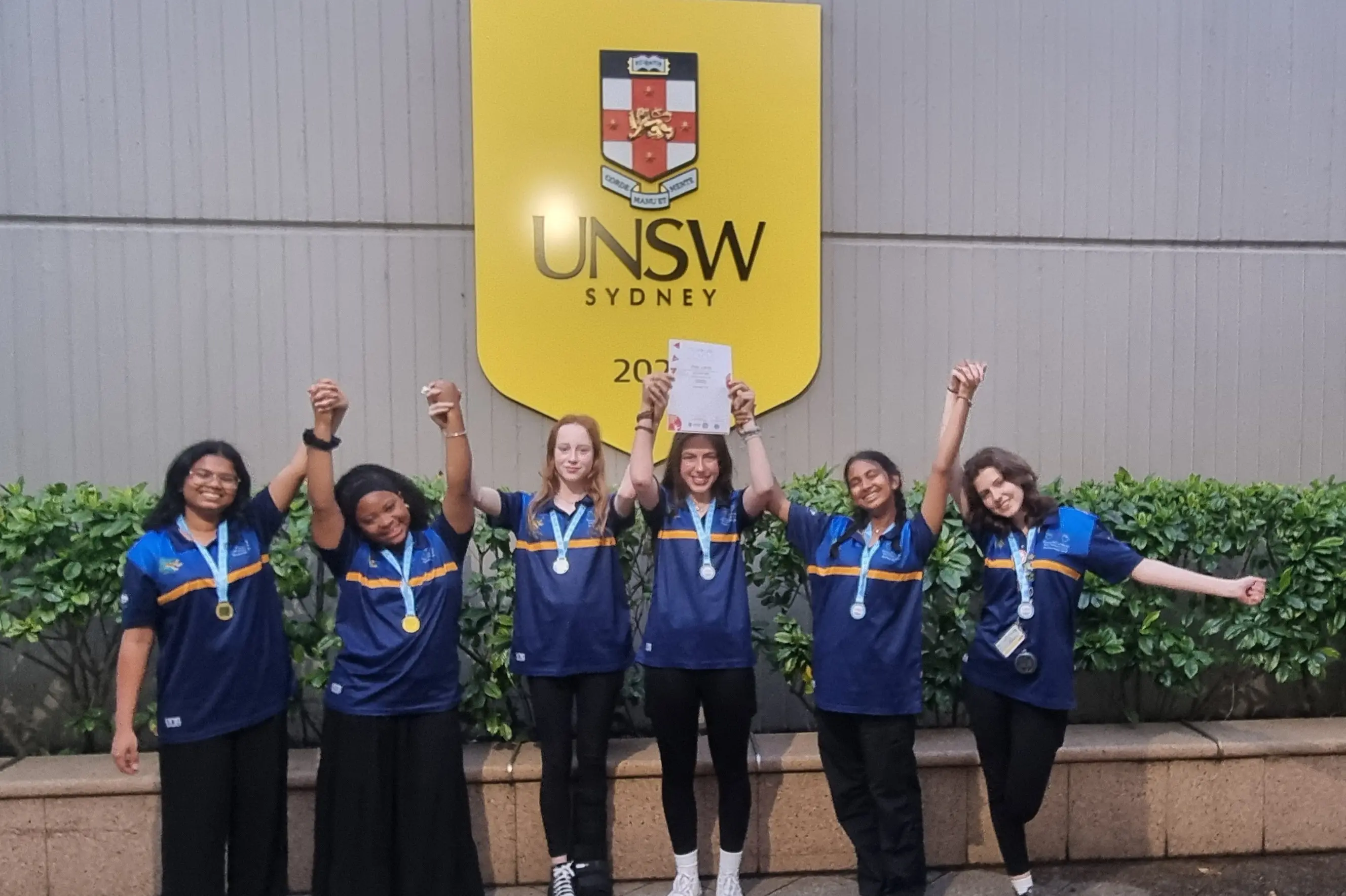 <p>HONOURS: The Arts team from St Patrick\\u2019s Parish School placed second in the Tournament of Minds international final (from left) Senudi Abeysinghe, Zoe Abrokwah, Stephanie Warner, Natalia Zieja, Pahanma Perera and Lilly Coombe. </p>\\n