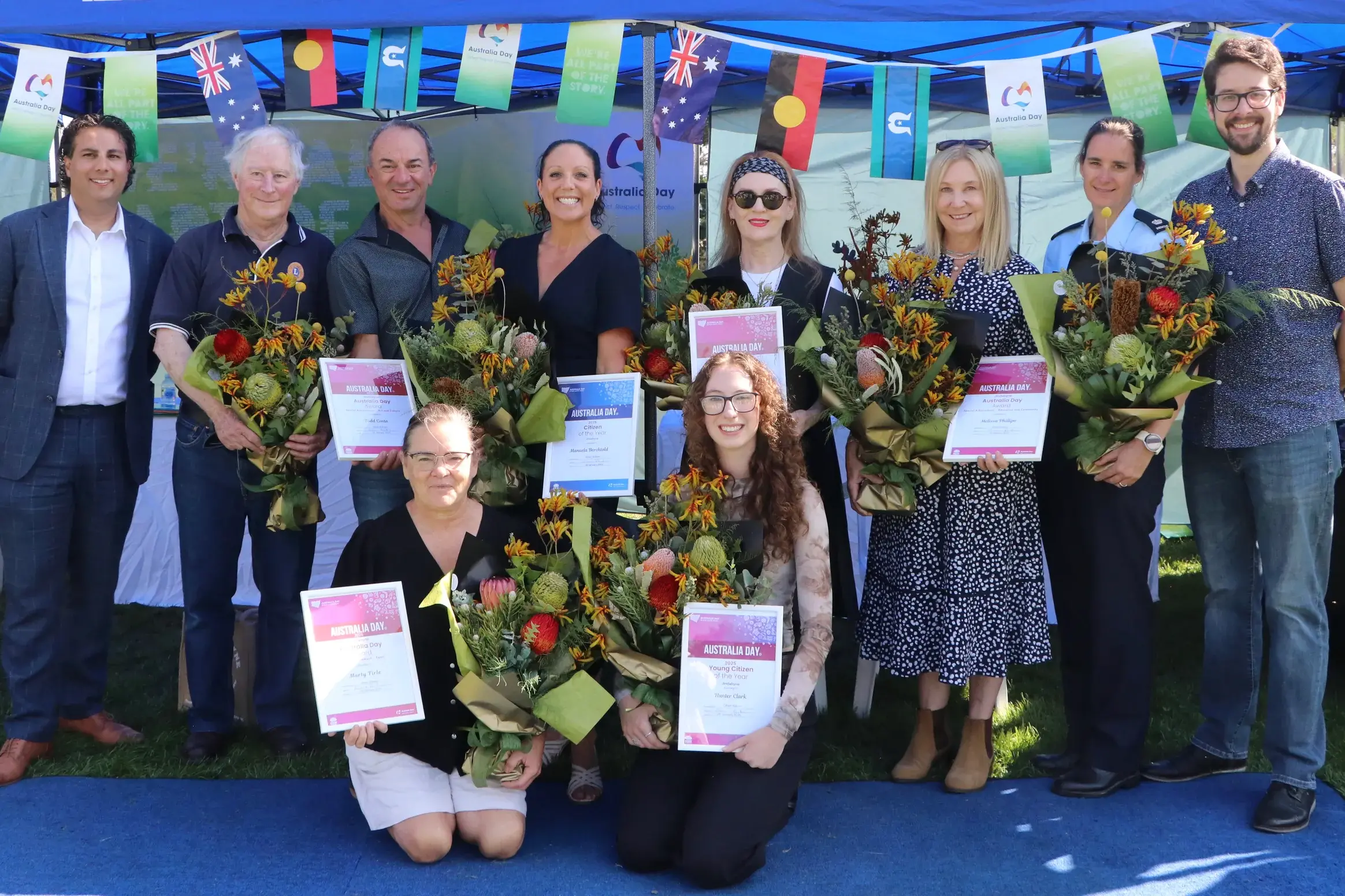 <p>RECOGNISED: Jindabyne Australia Day Award winners at the 2025 ceremony.  PHOTO: Trista Heath</p>\\n