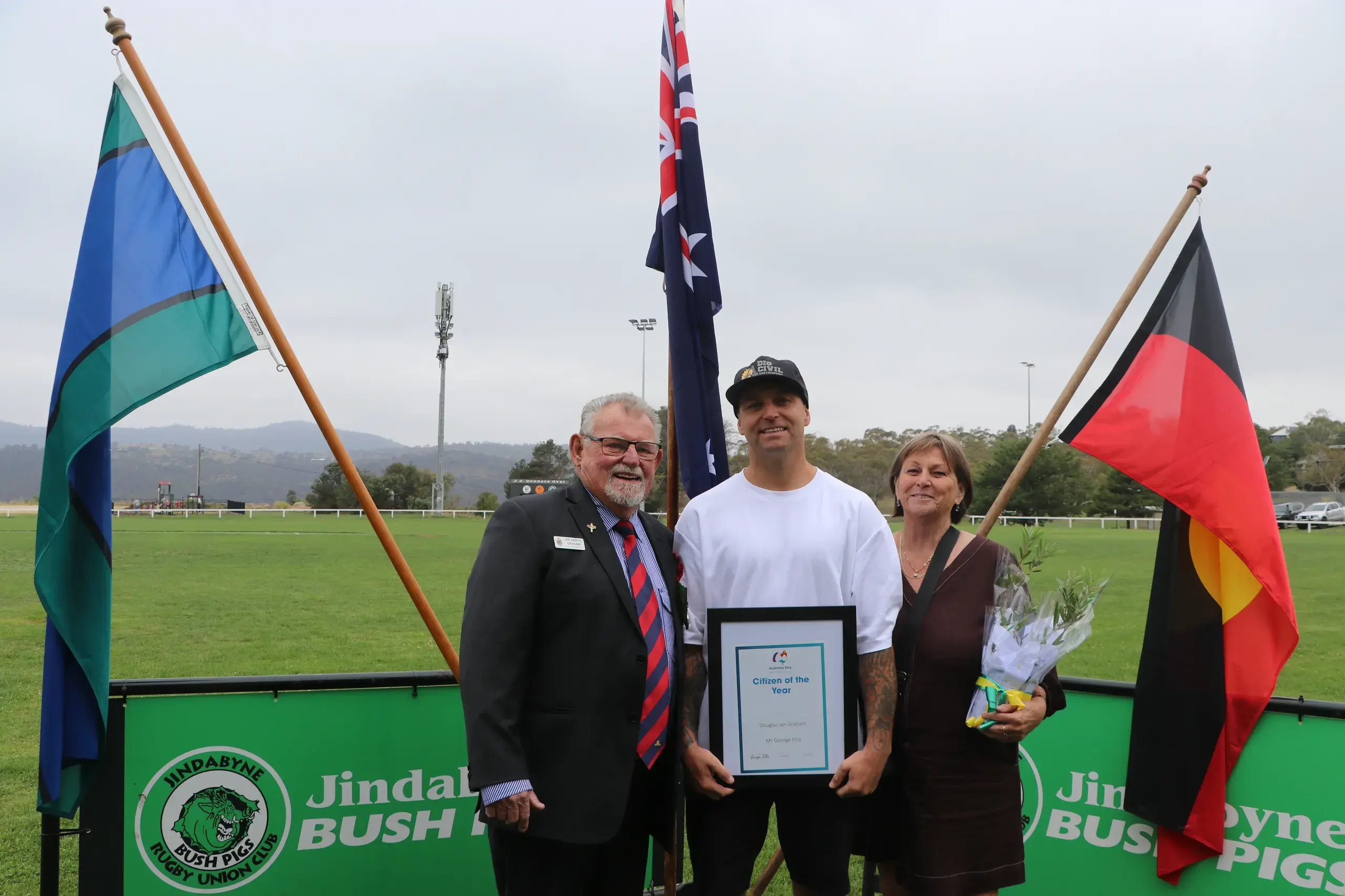 <p>Ian Graham, Dougie Graham and Irene Graham.</p>\\n