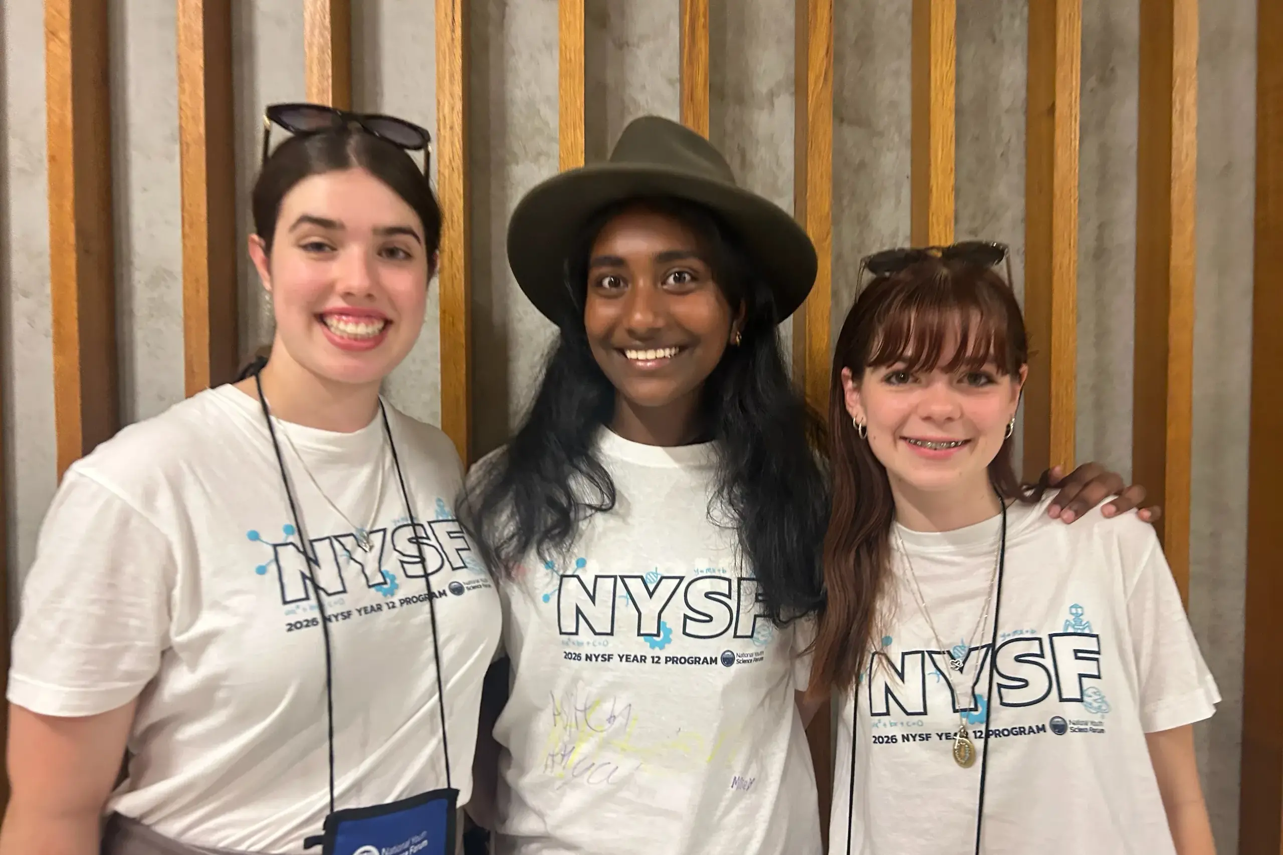 <p>KNOWLEDGE: Josie Holfter, Kaitlin Bosco, Molly Taylor (absent: Chelsea Olguin) attended the National Youth Science Forum held in Canberra last month. PHOTO: Supplied</p>\\n