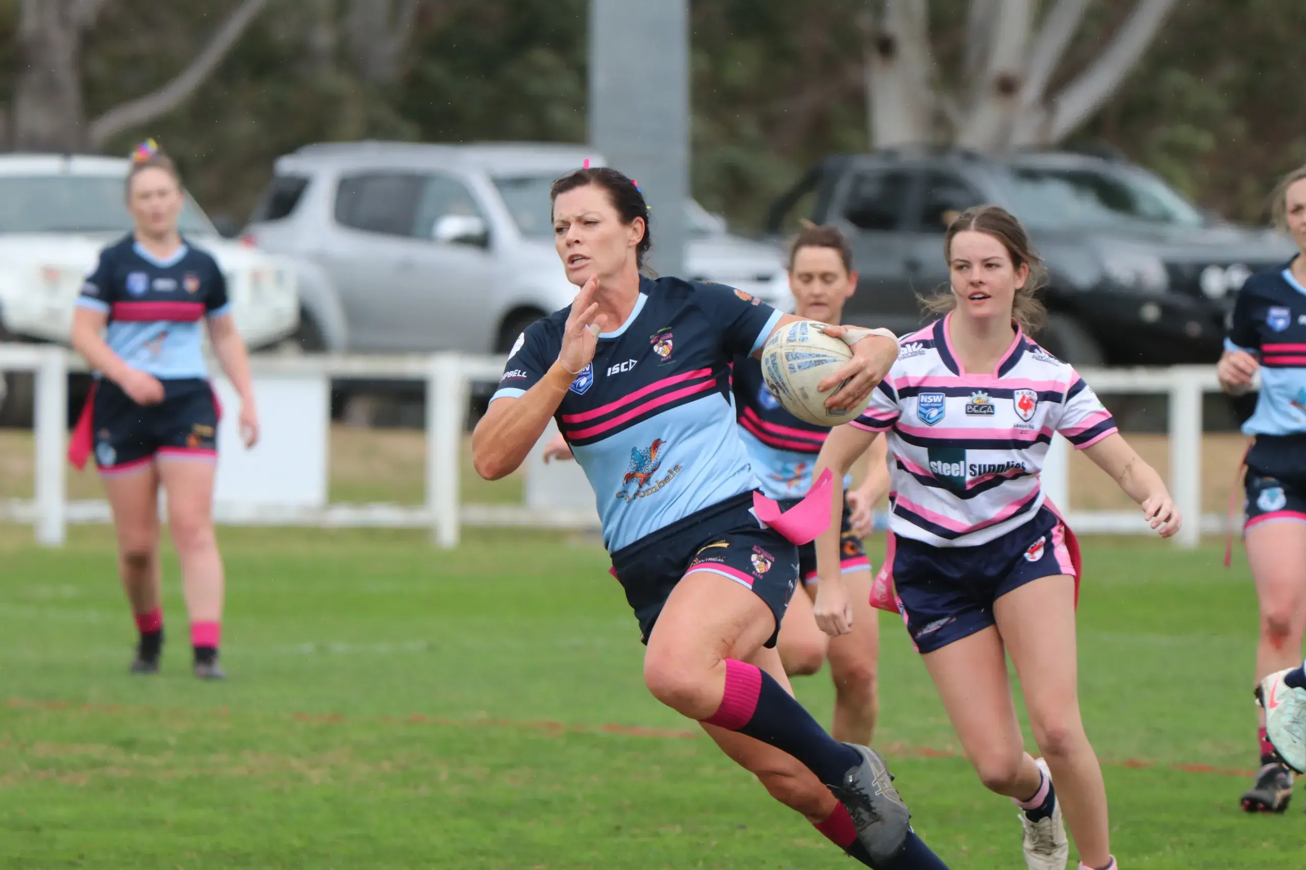 <p>HUMBLED: 2026 Australia Day Bombala and district Sportsperson of the Year, Maree Coates, makes a break during the 2025 Group 16 league-tag season. PHOTO: Nathan Thompson</p>\\n