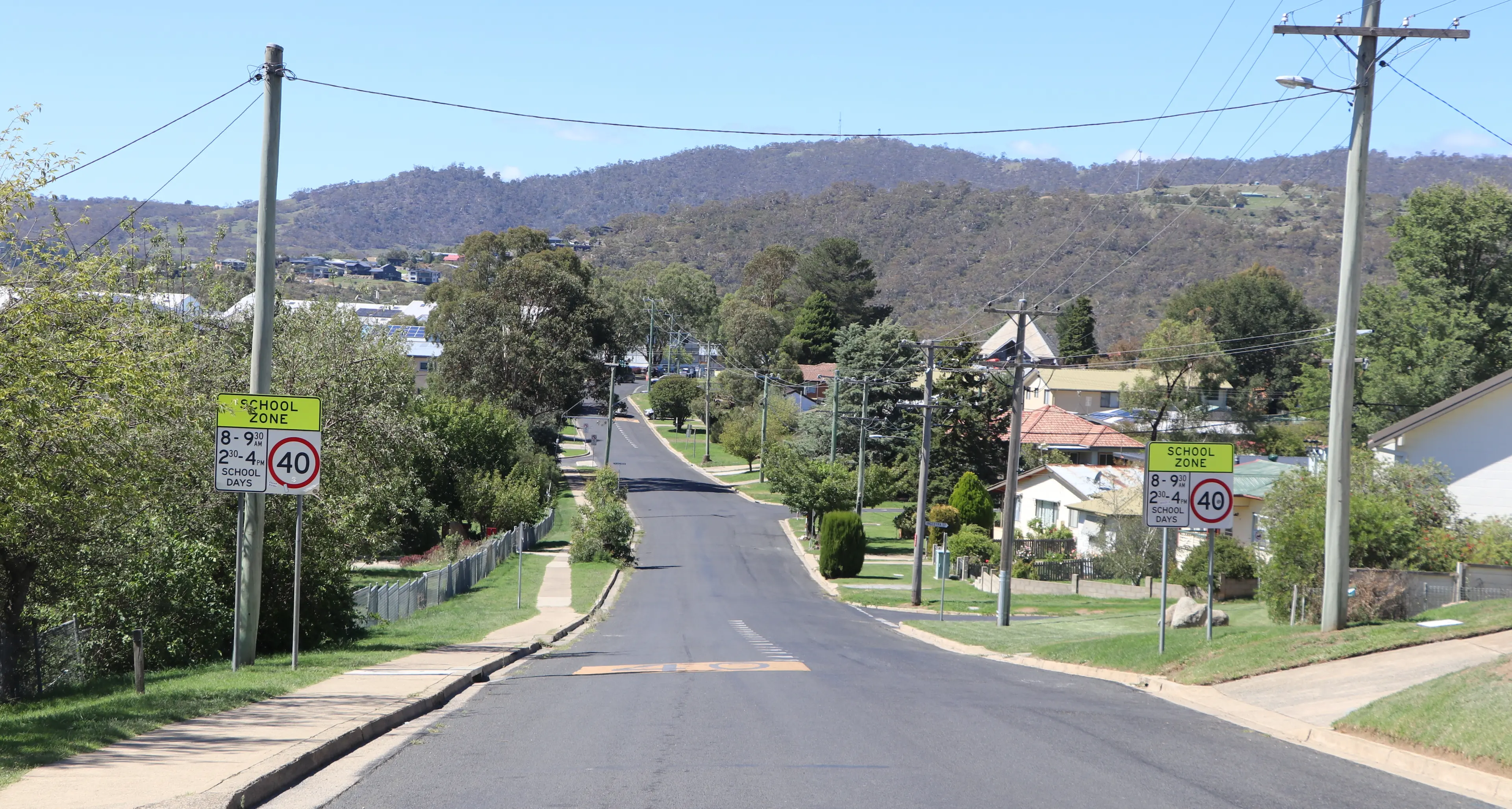Former Jindabyne school speed signs signs still in force