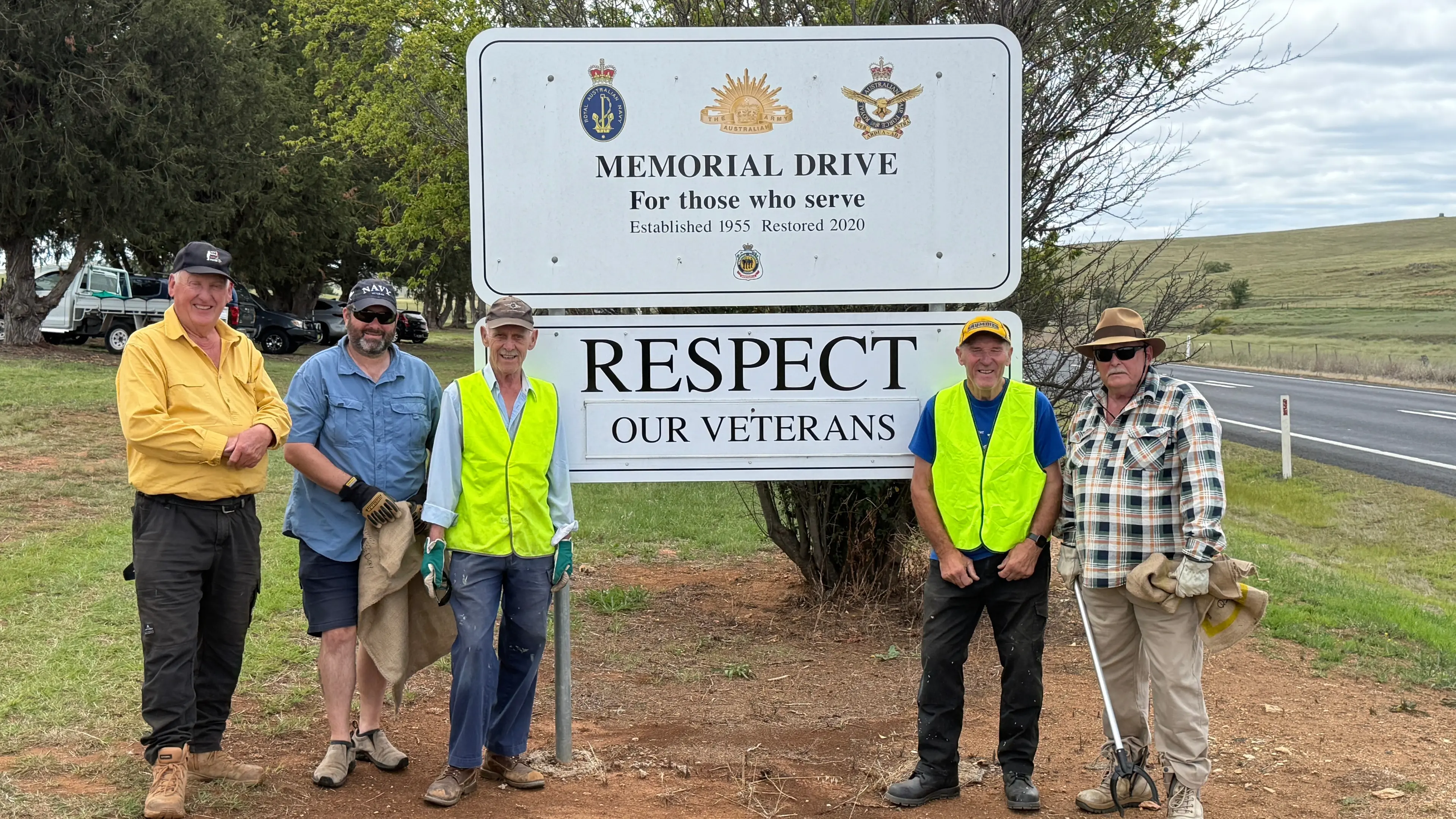 Cooma veterans waste no time in Clean-Up Australia Day work