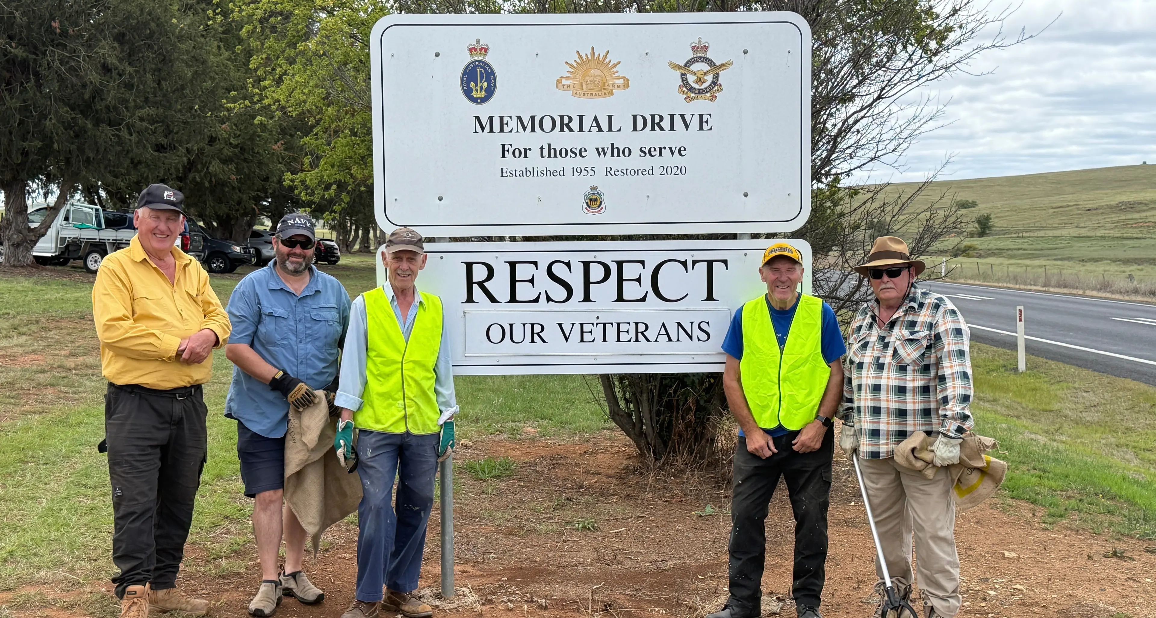 Cooma veterans waste no time in Clean-Up Australia Day work