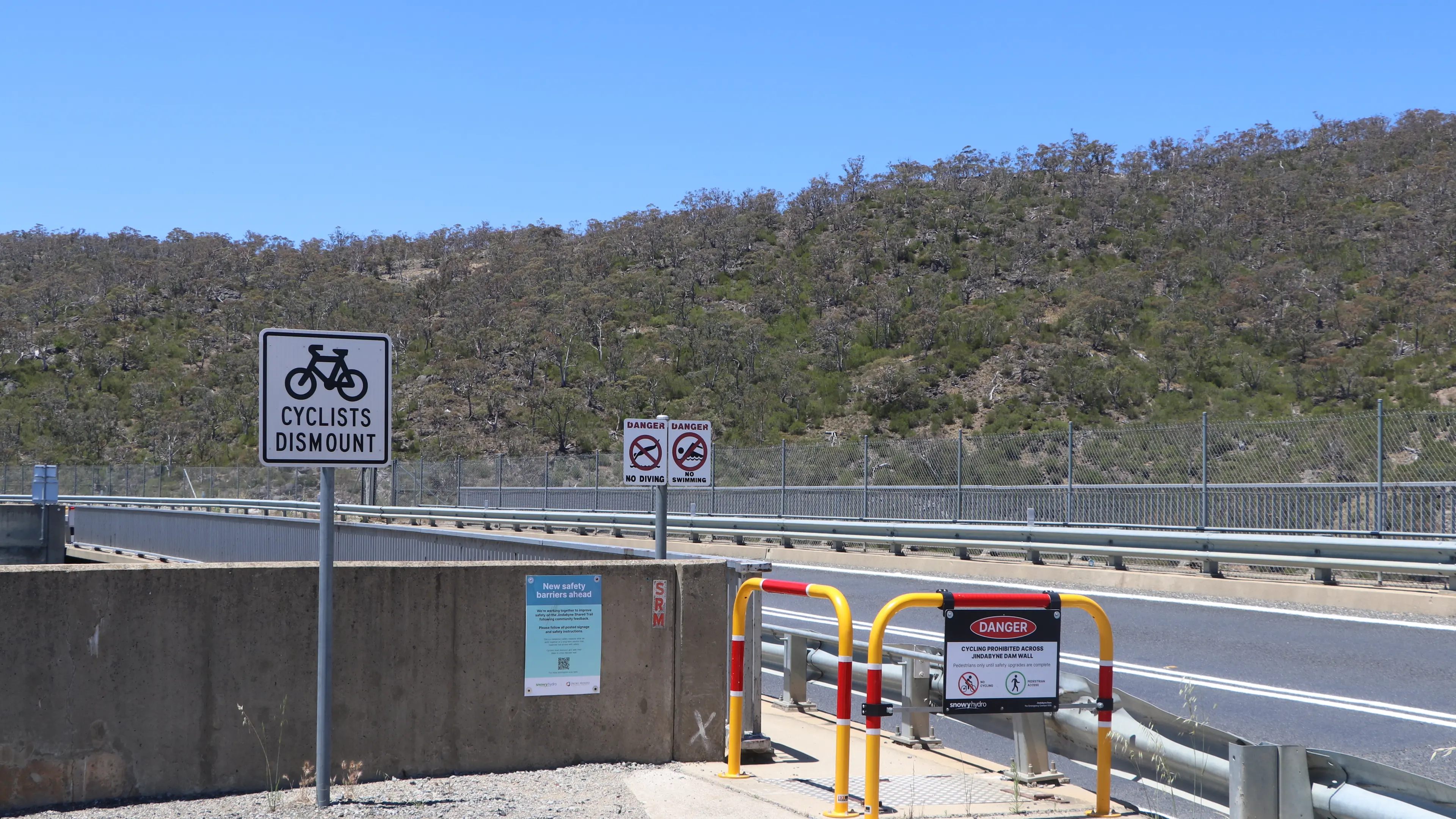 Dam wall trail upgrades at standstill
