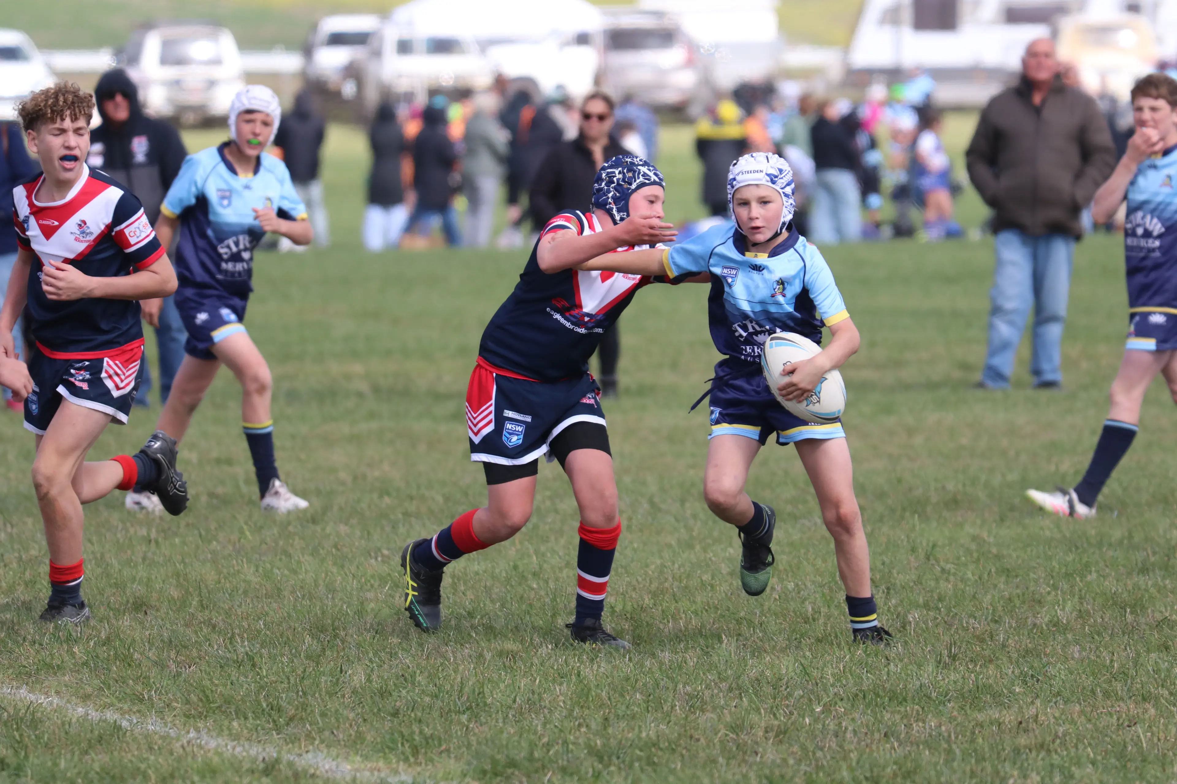<p>TALENT: Bombala\\'s Zane Smith looks to beat a tackler during the Bombala junior rugby league carnival. PHOTO: Nathan Thompson</p>\\n