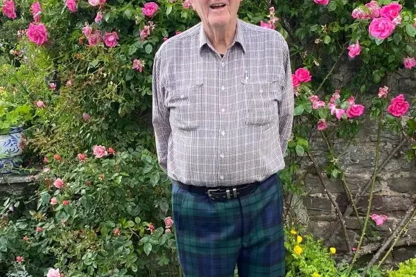 <p>MEMORY: Jindabyne\\'s John Graham wearing the traditional tartan trousers in memory on Major Graham Pilcher. PHOTOS: Supplied</p>\\n