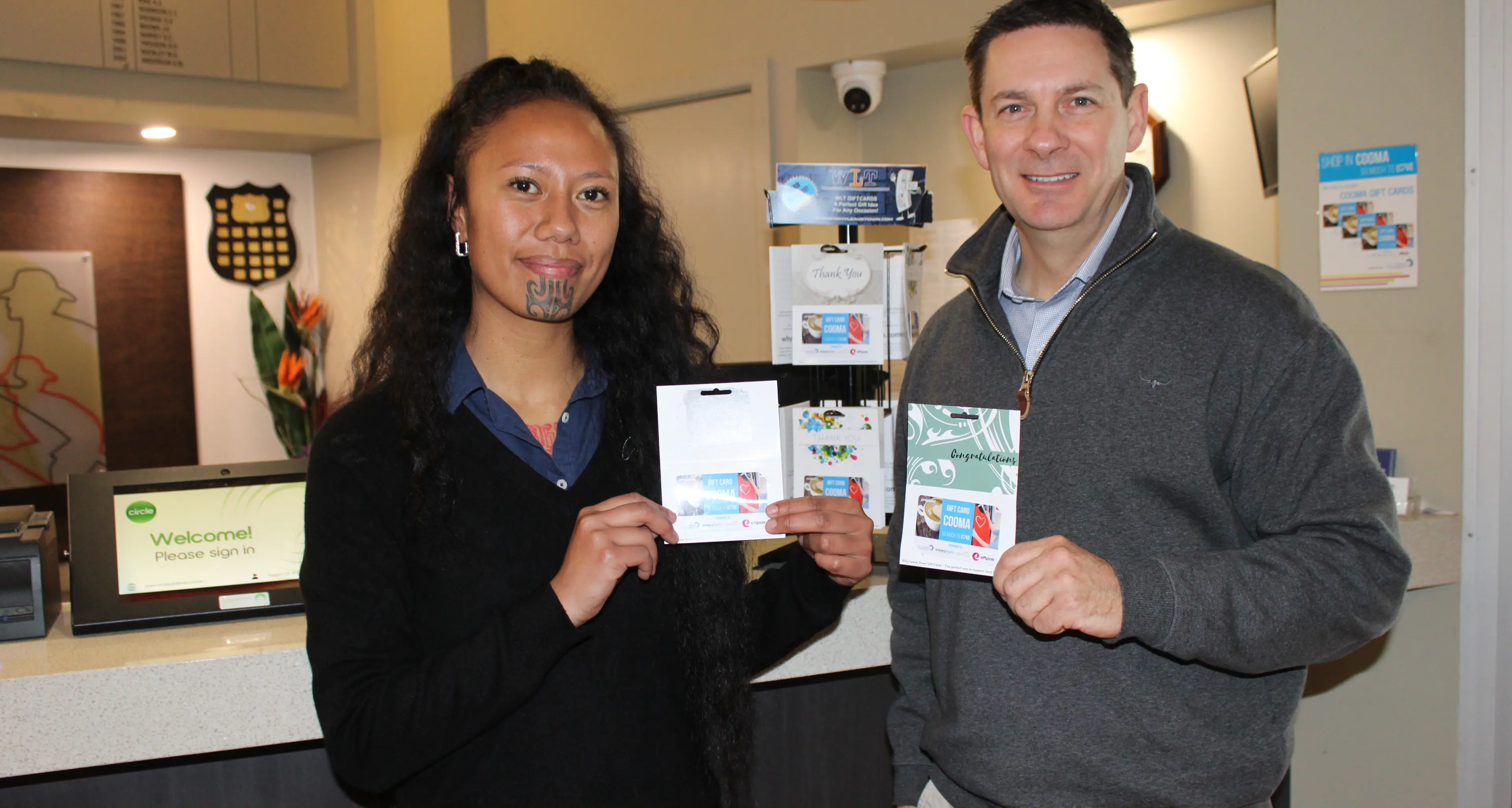 Improvements for Cooma gift cards