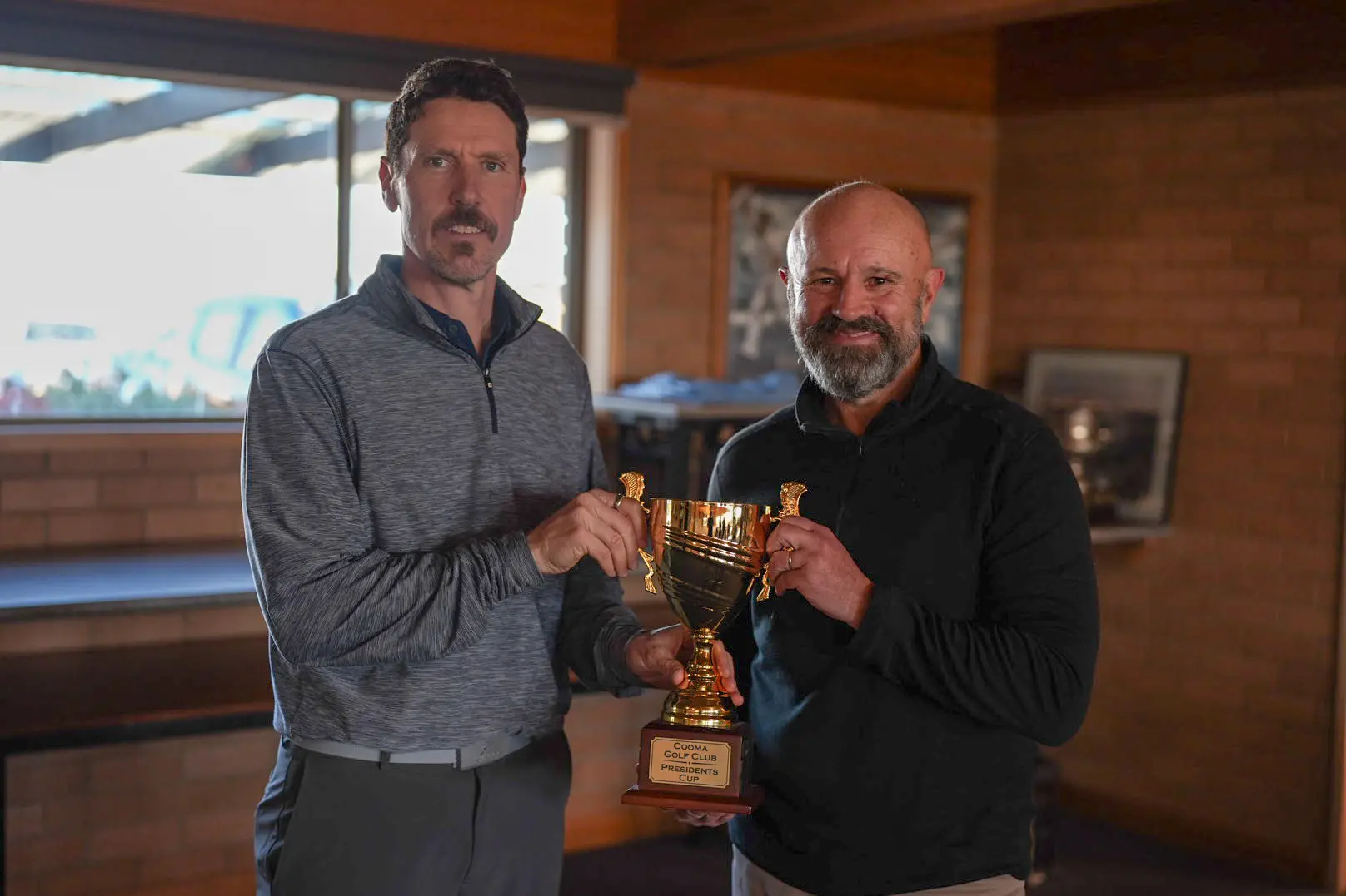 <p>SUCCESS: Club president, Lyndon Taylor with David Toghill, winner of the President\\'s Cup and July monthly medal. PHOTO: Supplied</p>\\n