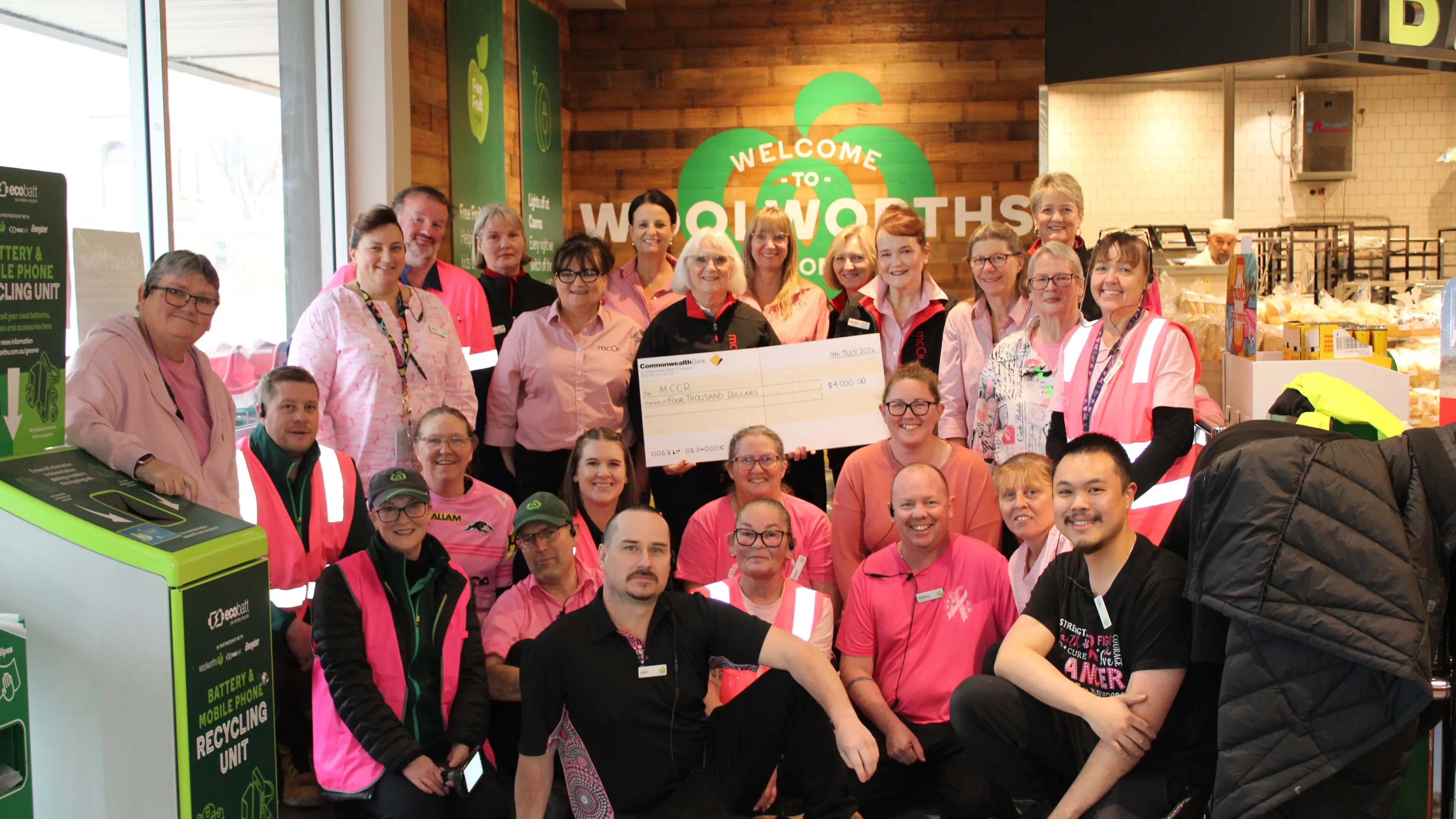 Cooma Woolworths supports Monaro Committee for Cancer Research