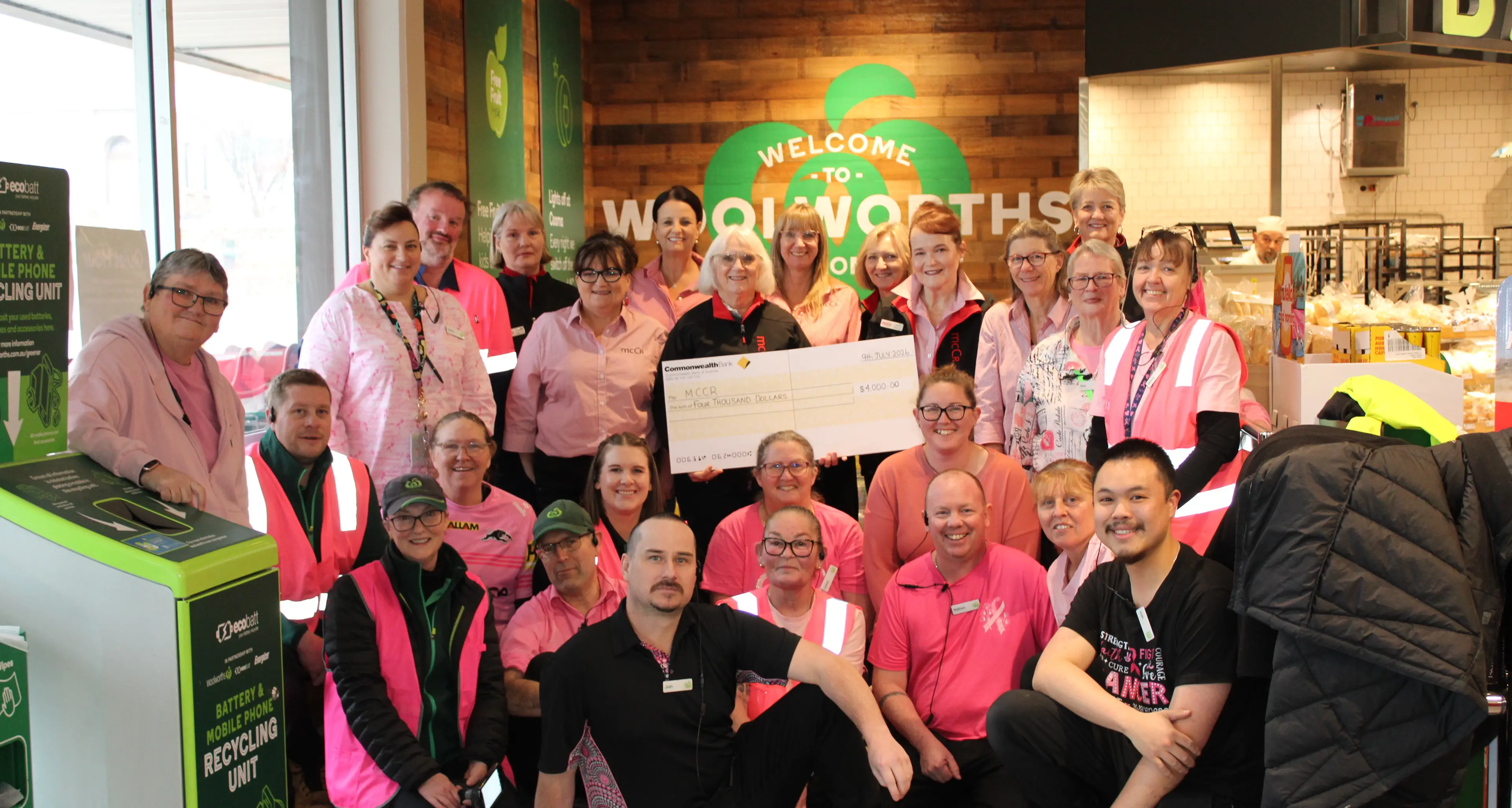 Cooma Woolworths supports Monaro Committee for Cancer Research