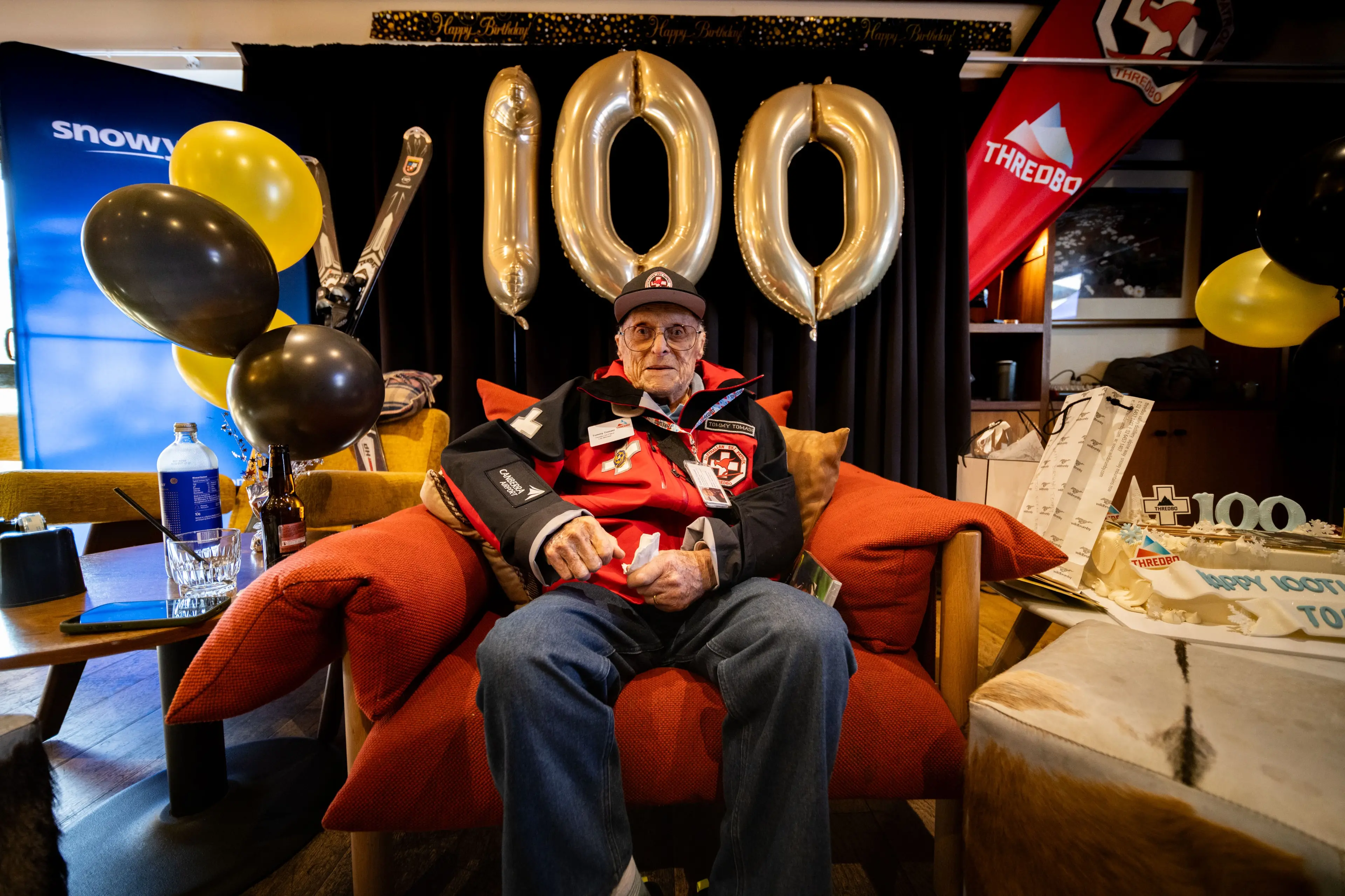 Thredbo icon Tommy Tomasi celebrates 100th birthday