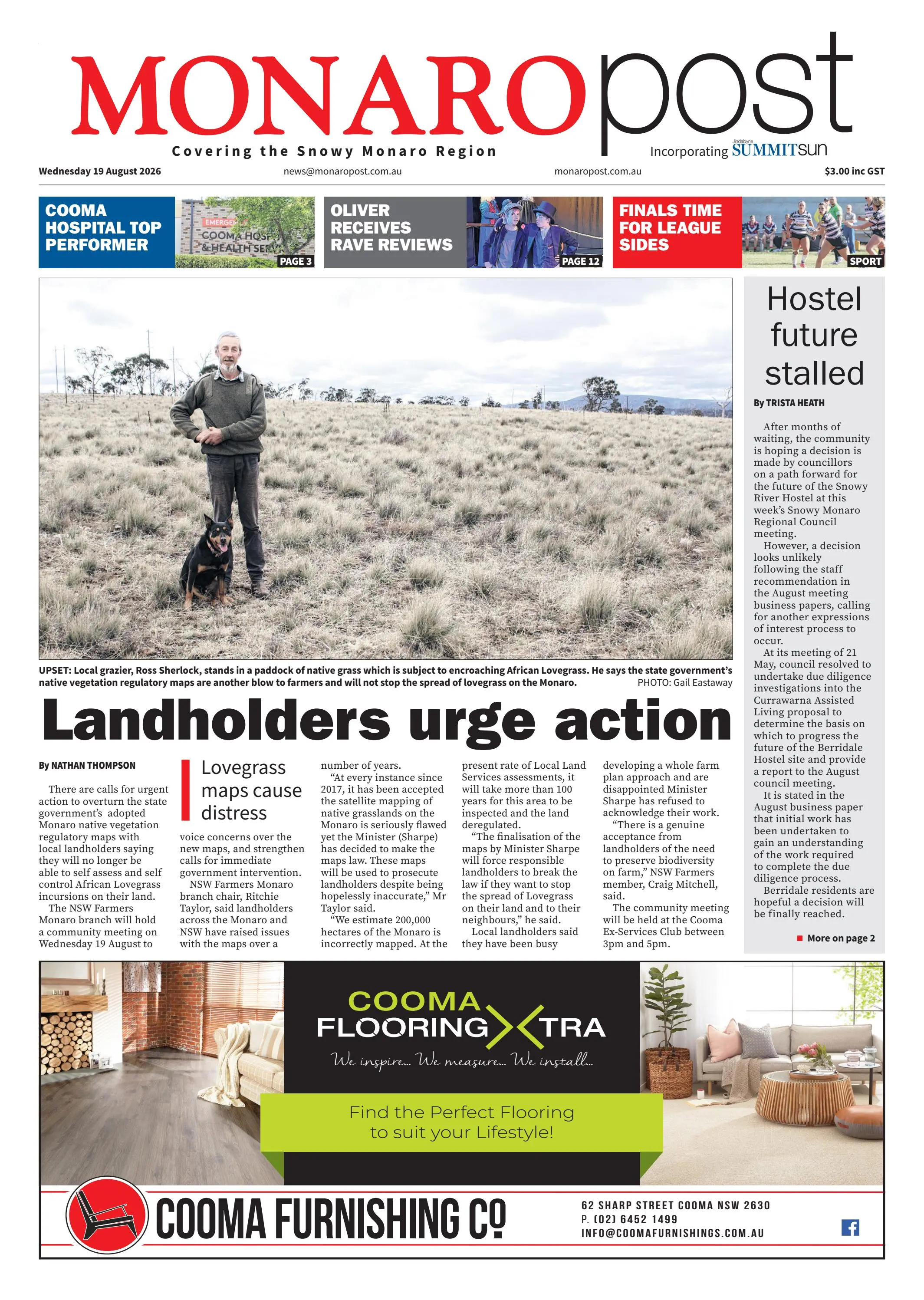 Monaro Post, Wednesday, August 19, 2026