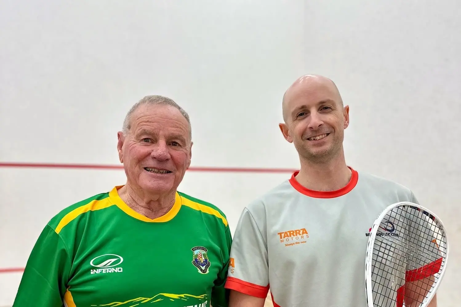 <p>COMPETITION: Snowy Mountains Squash members, Ken Kable and Corey Bedingfield, are among 900 players from 55 nations competing in the World Squash Masters Championships. PHOTO: Supplied</p>\\n