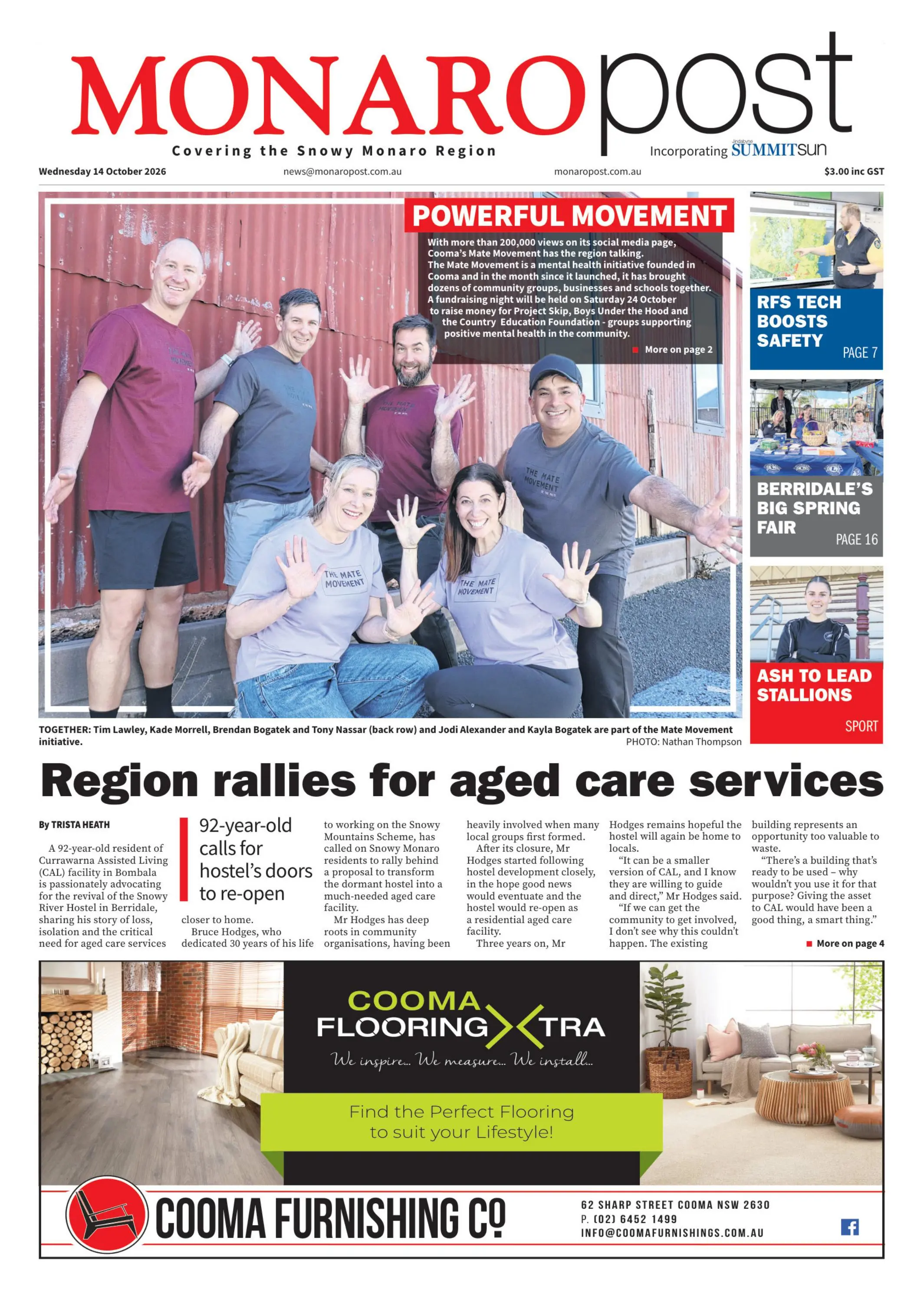 Monaro Post, Wednesday, 14 October, 2026