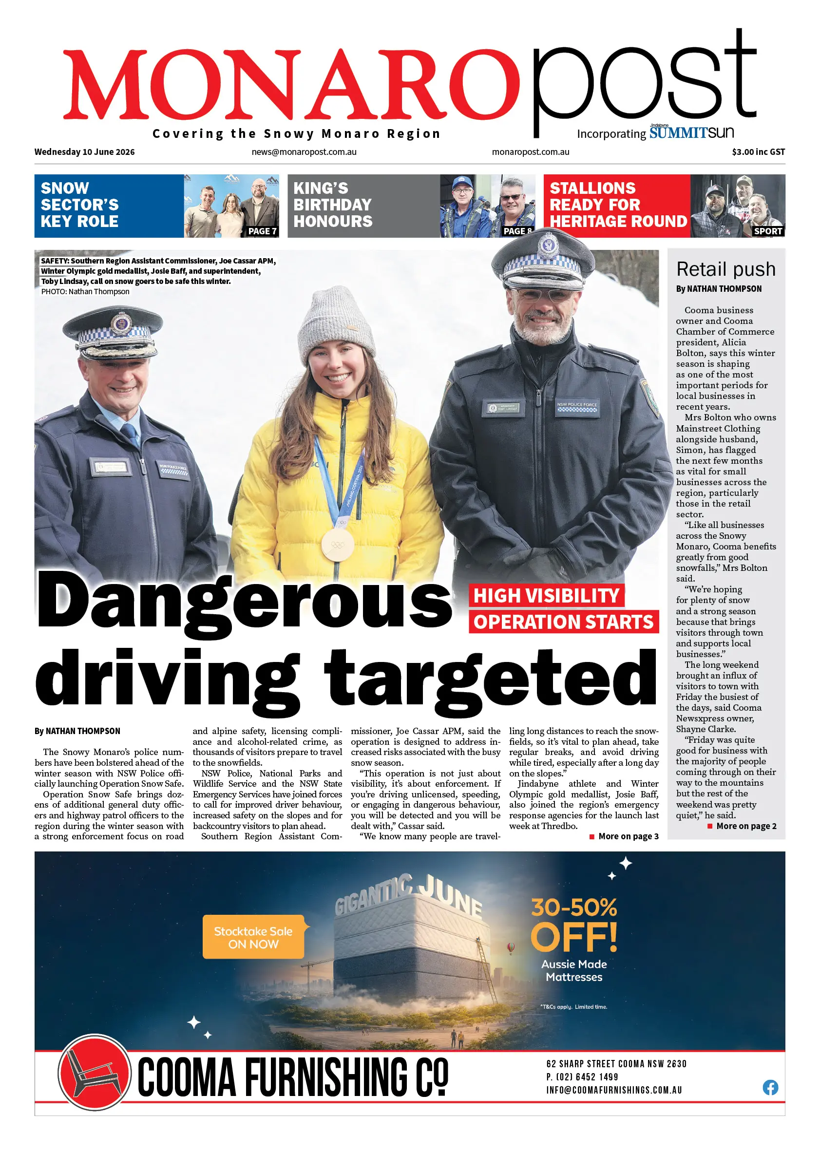 Monaro Post, Wednesday 10 June 2026