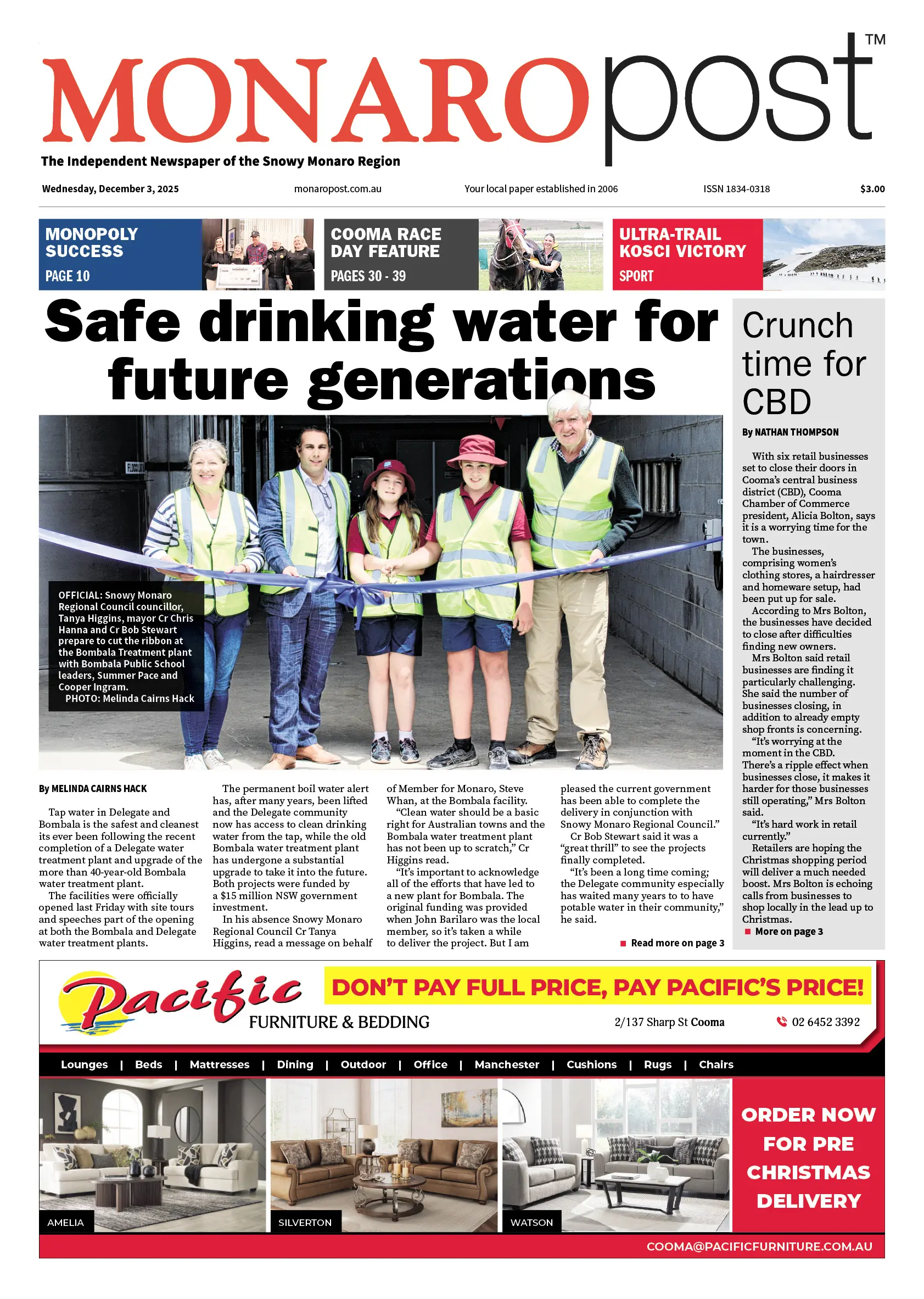 Monaro Post, Wednesday, December 3, 2025