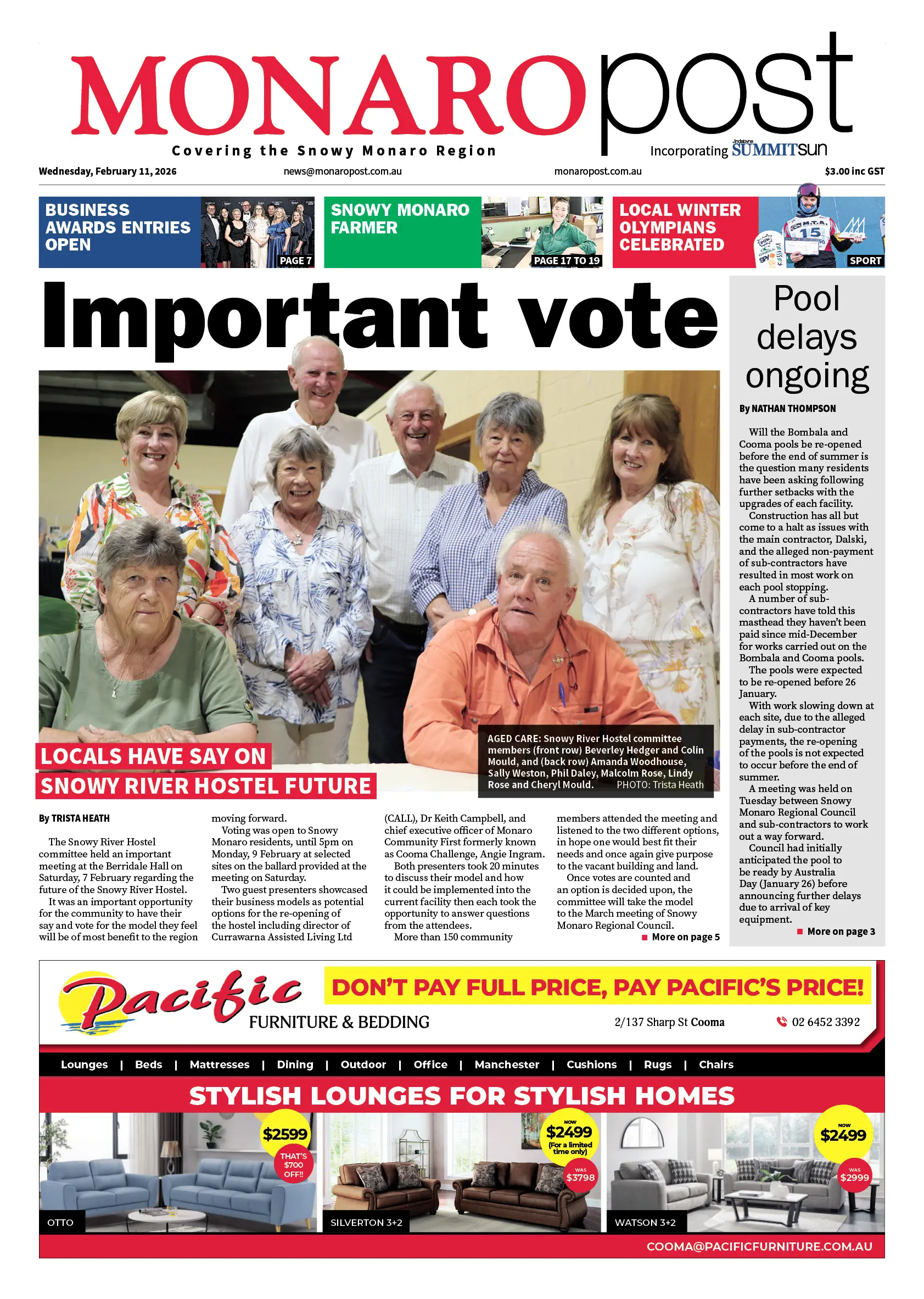 Monaro Post, Wednesday, February 11, 2026