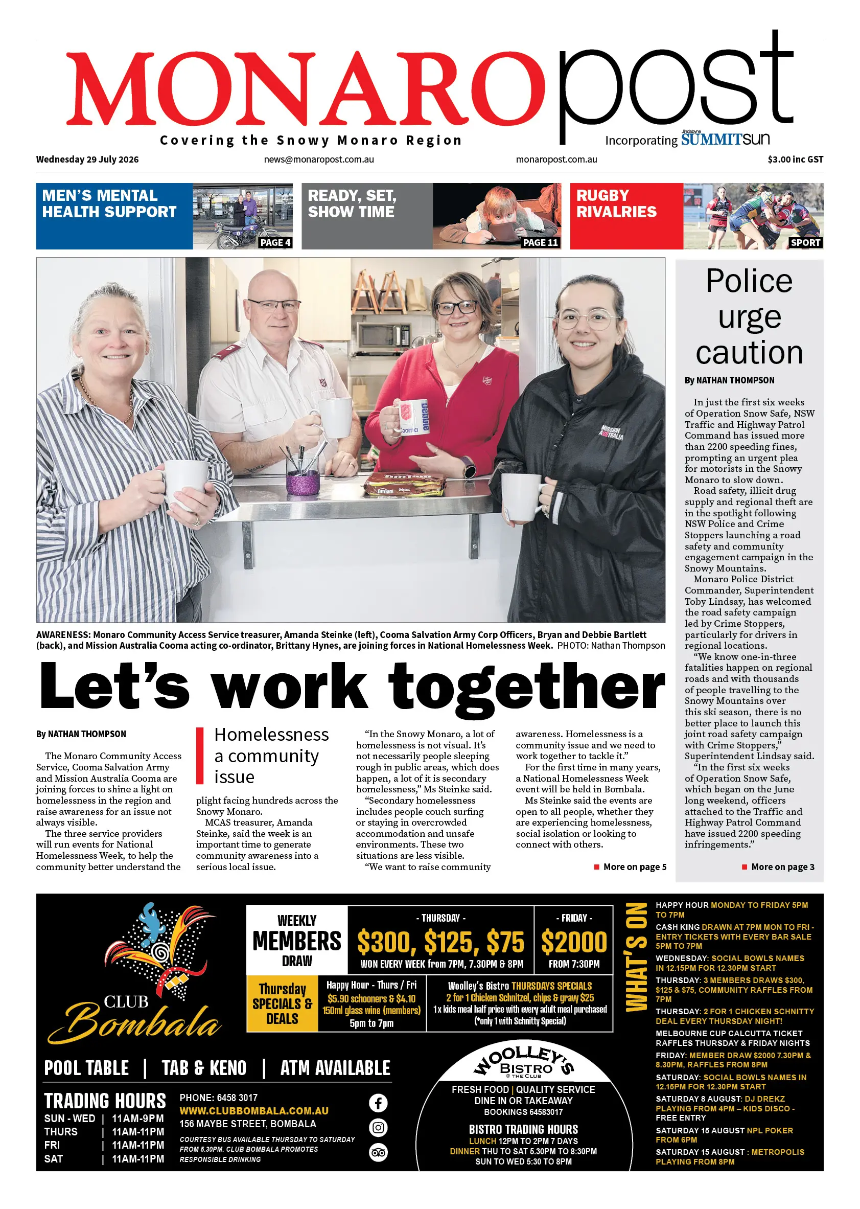 Monaro Post, Wednesday 29 July 2026