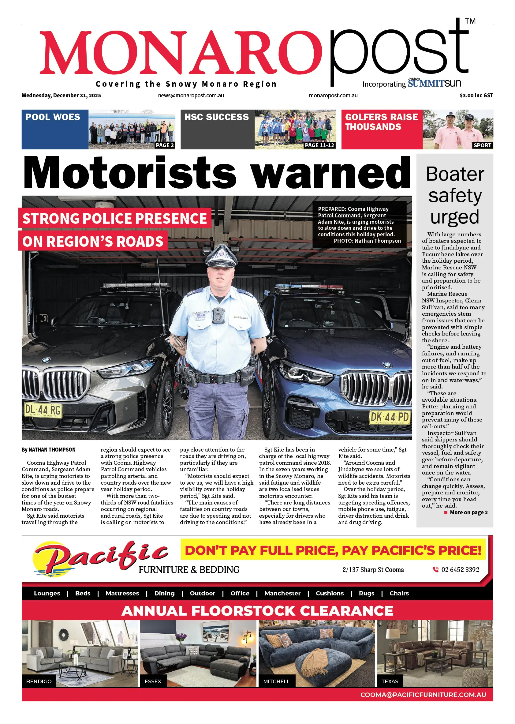 Monaro Post, Wednesday, December 31, 2025