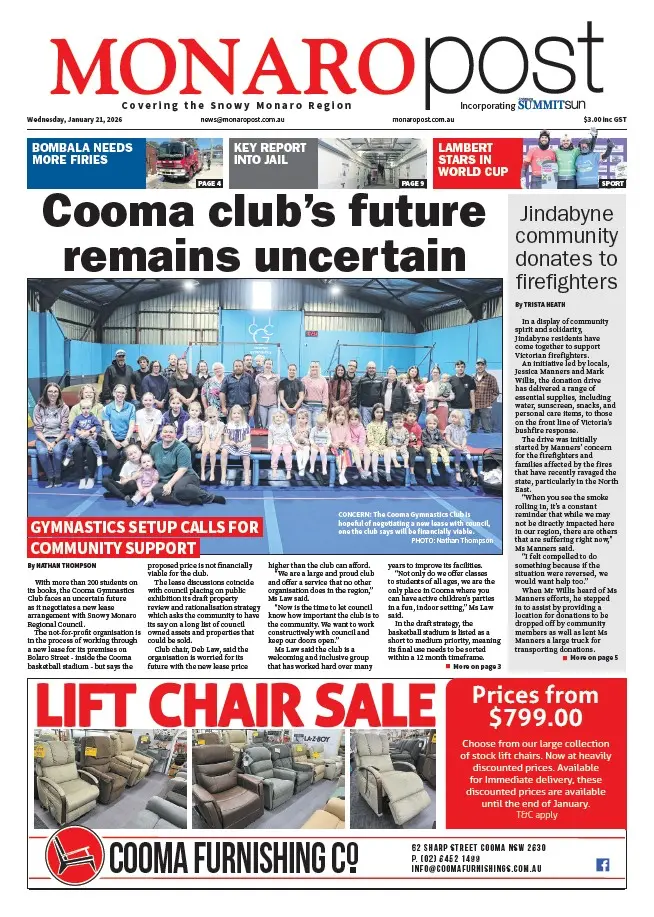 Monaro Post - Wednesday, January 21, 2026