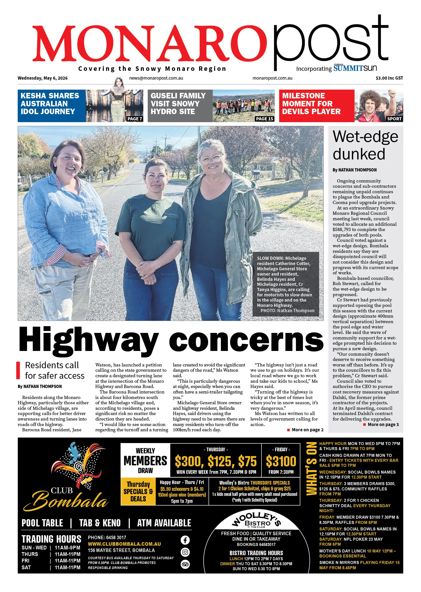 Monaro Post, Wednesday, May 6, 2026
